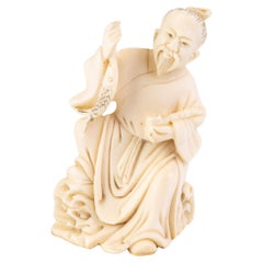 Signed Japanese Carved Netsuke Inro Meiji
