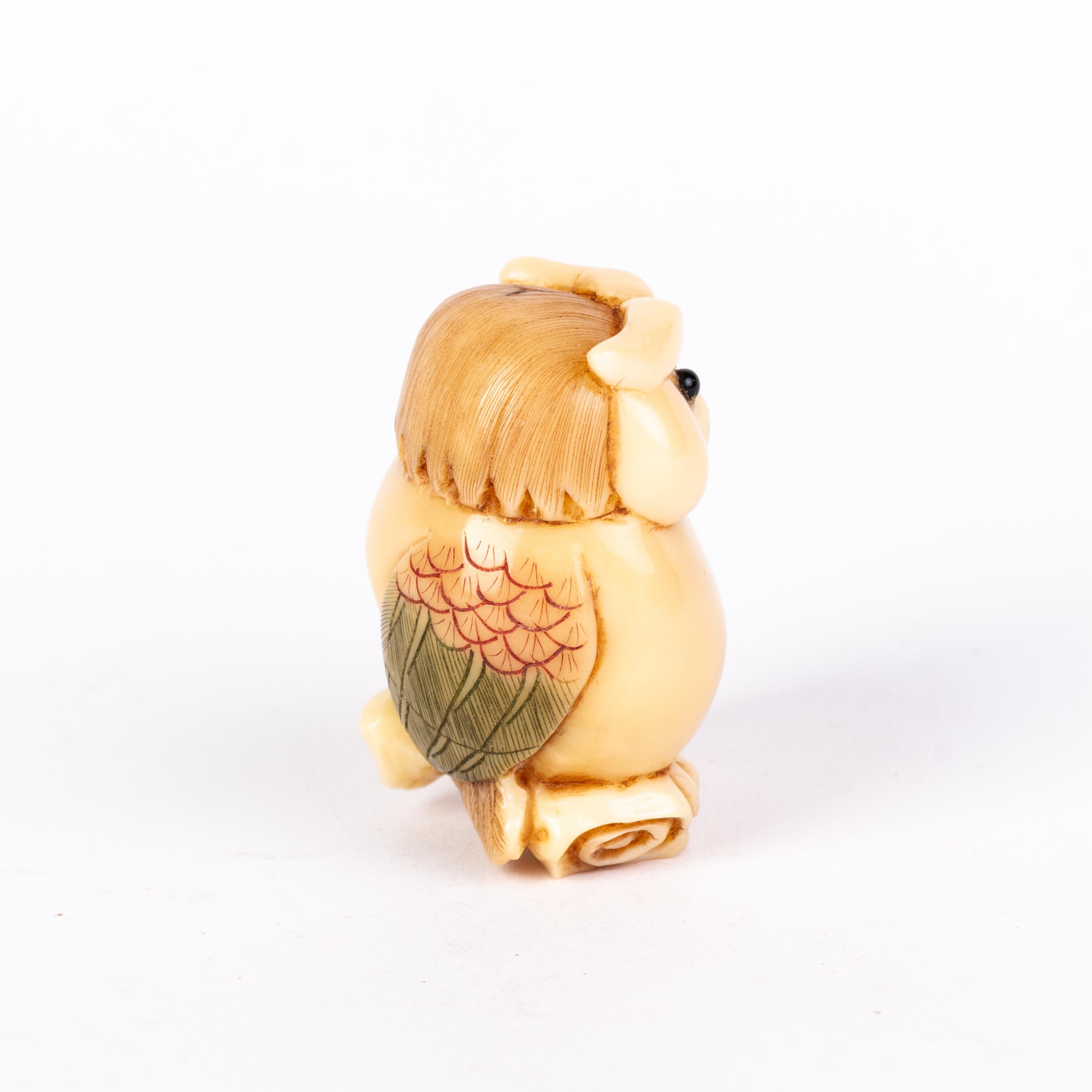 Japanese Carved tagua nut Netsuke Inro Ojime
Good condition
From a private collection.
Free international shipping.