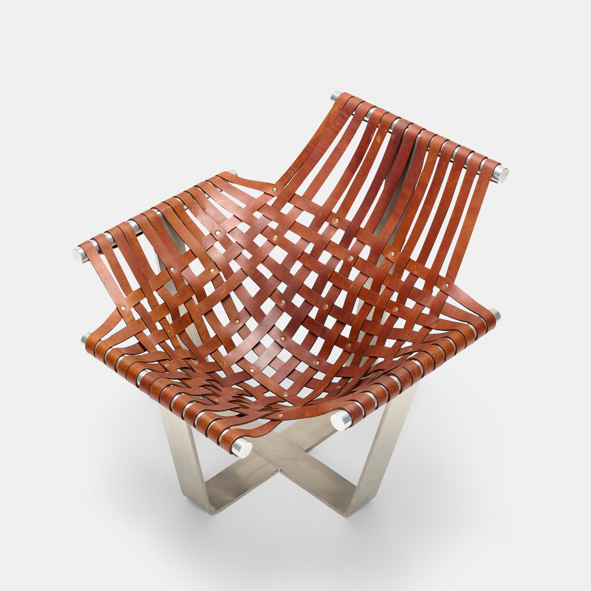 Mid-Century Modern Chaise Sling n°14 signée « Jeff Messerschmidt 1972 1000 série en vente