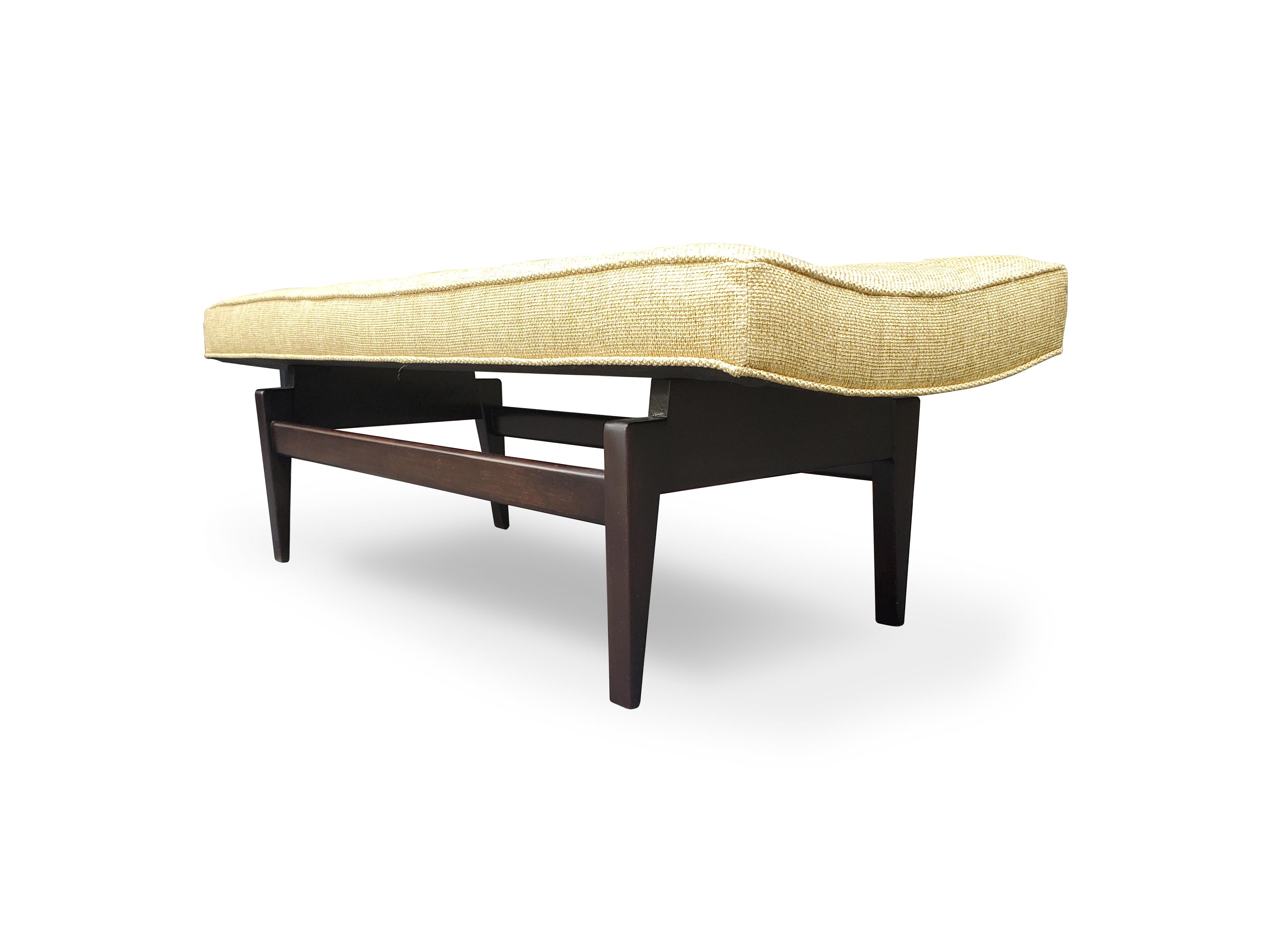 Signed Jens Risom Floating Bench In Good Condition For Sale In Middlesex, NJ