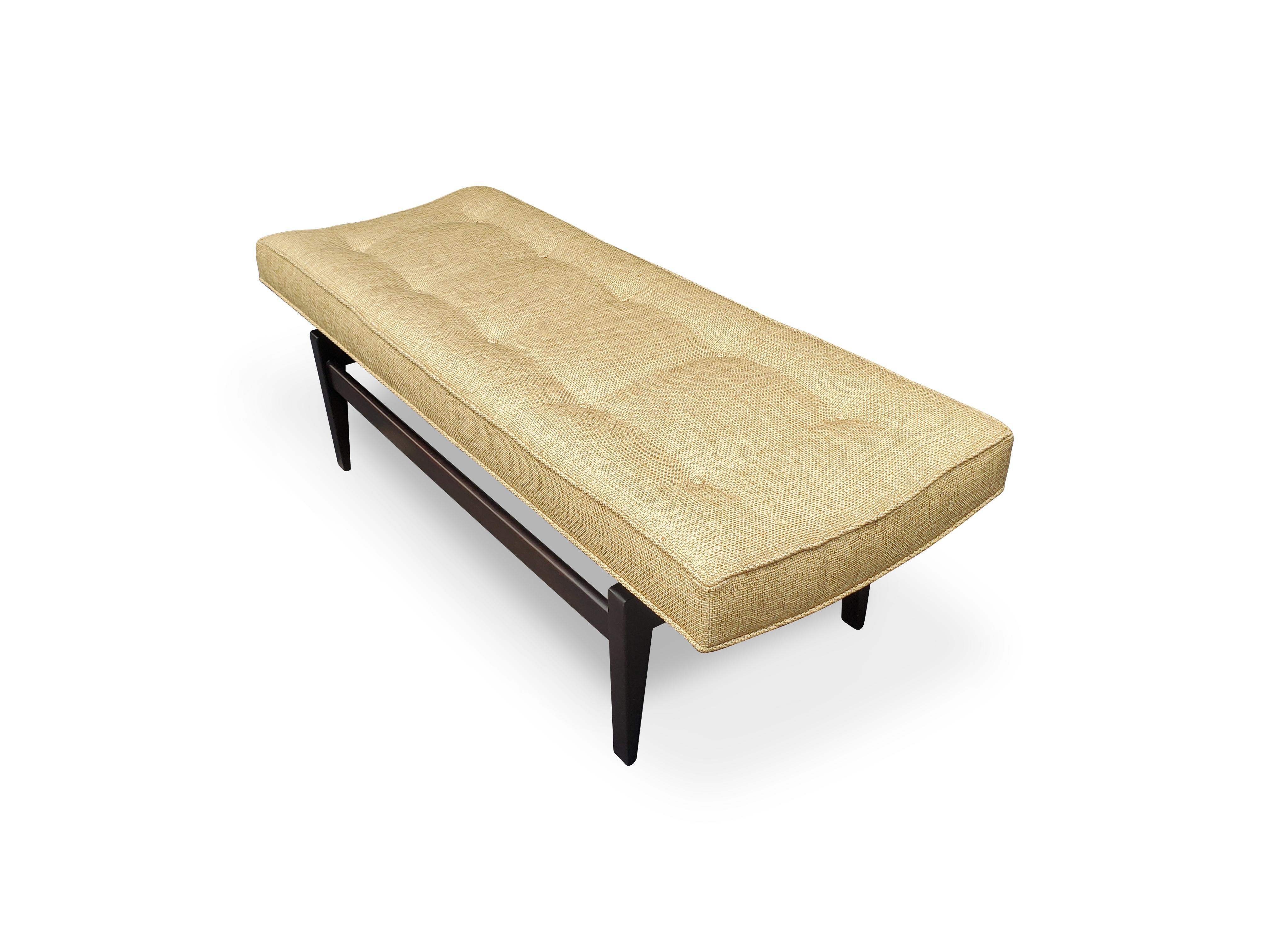 20th Century Signed Jens Risom Floating Bench For Sale