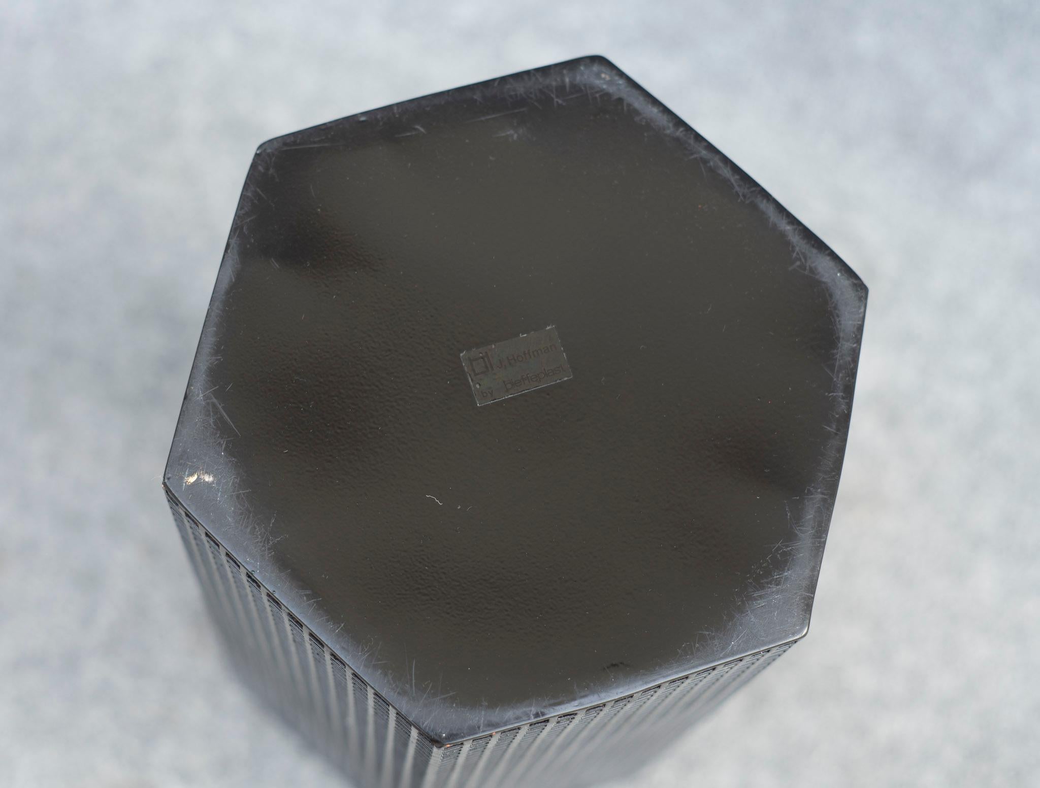 Signed Josef Hoffmann for Bieffeplast Art Nouveau Umbrella Stand or Paper Basket 2
