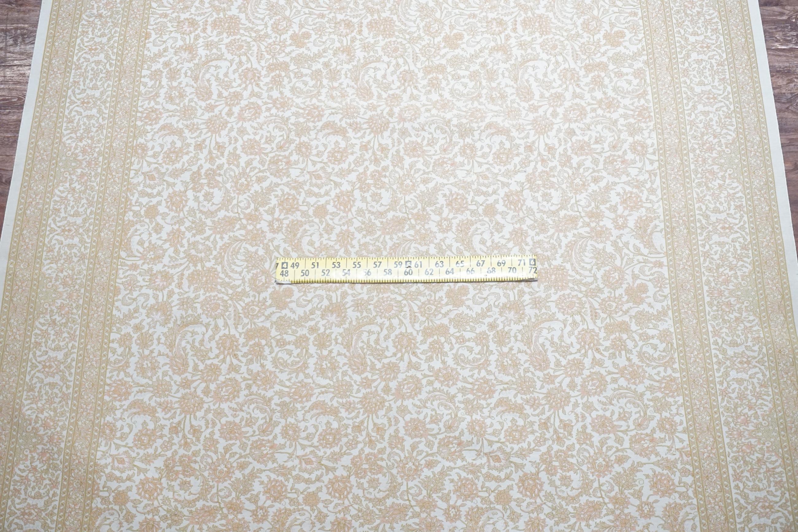 Tapis en soie signé Kashan, datant d'environ 1970 Excellent état - En vente à Laguna Hills, CA