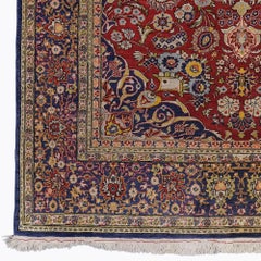 Signed Kayseri Silk Rug - Mid 20th Century