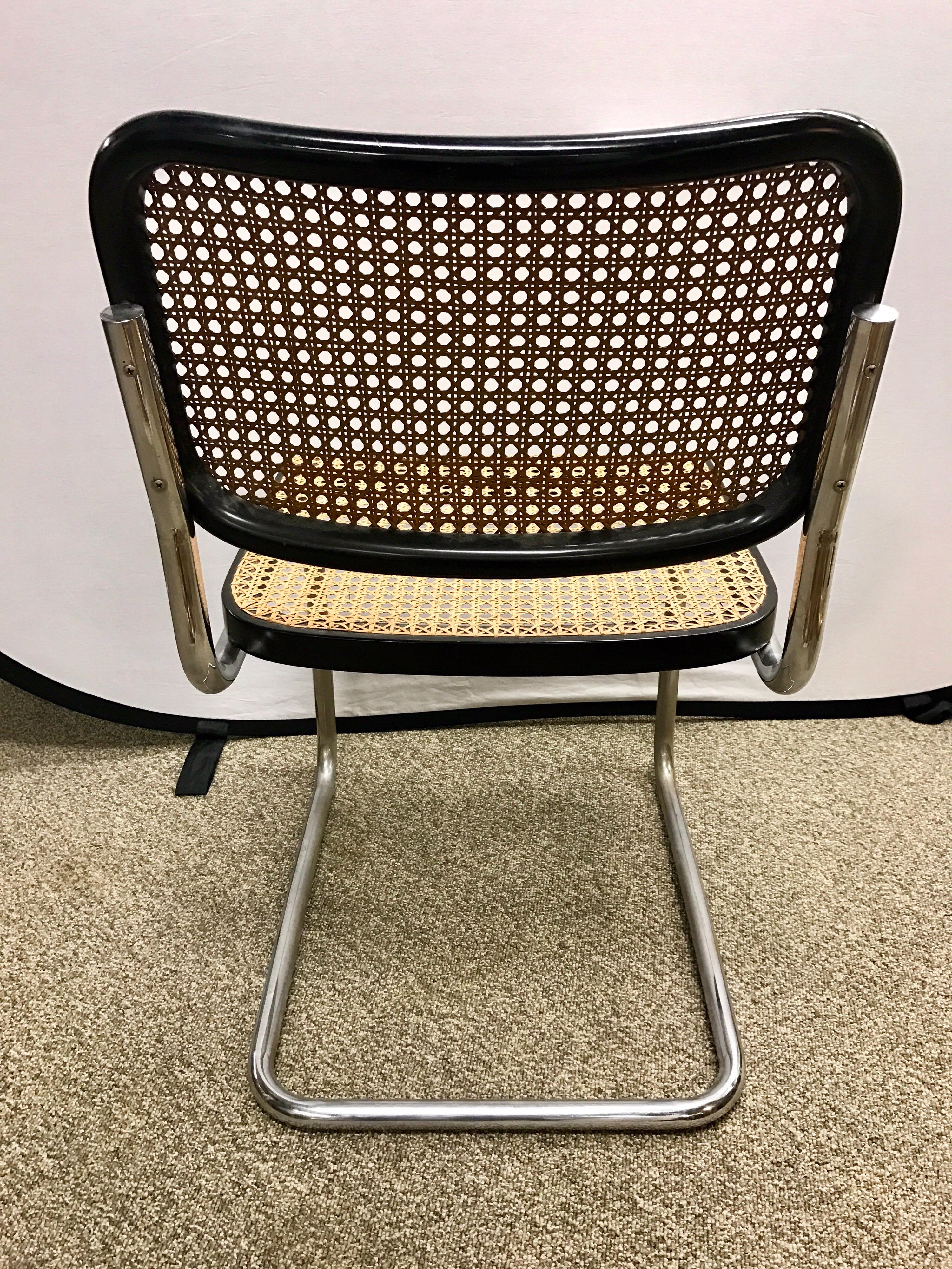 Late 20th Century Signed Knoll Tubular Chairs Set of Eight Mid-Century Modern Classic