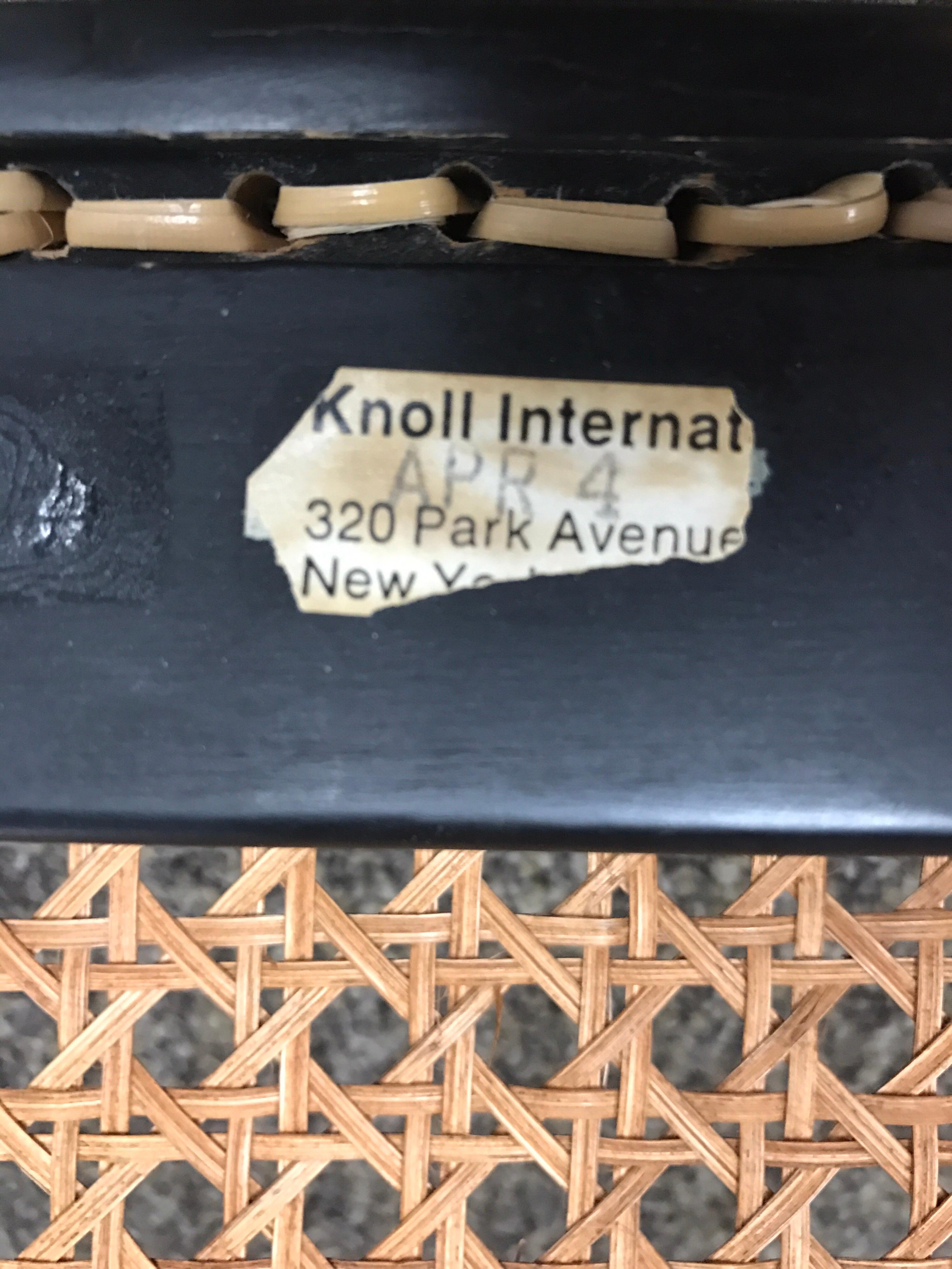 Signed Knoll Tubular Dining Room Chair Mid-Century Modern Classic In Excellent Condition In West Hartford, CT