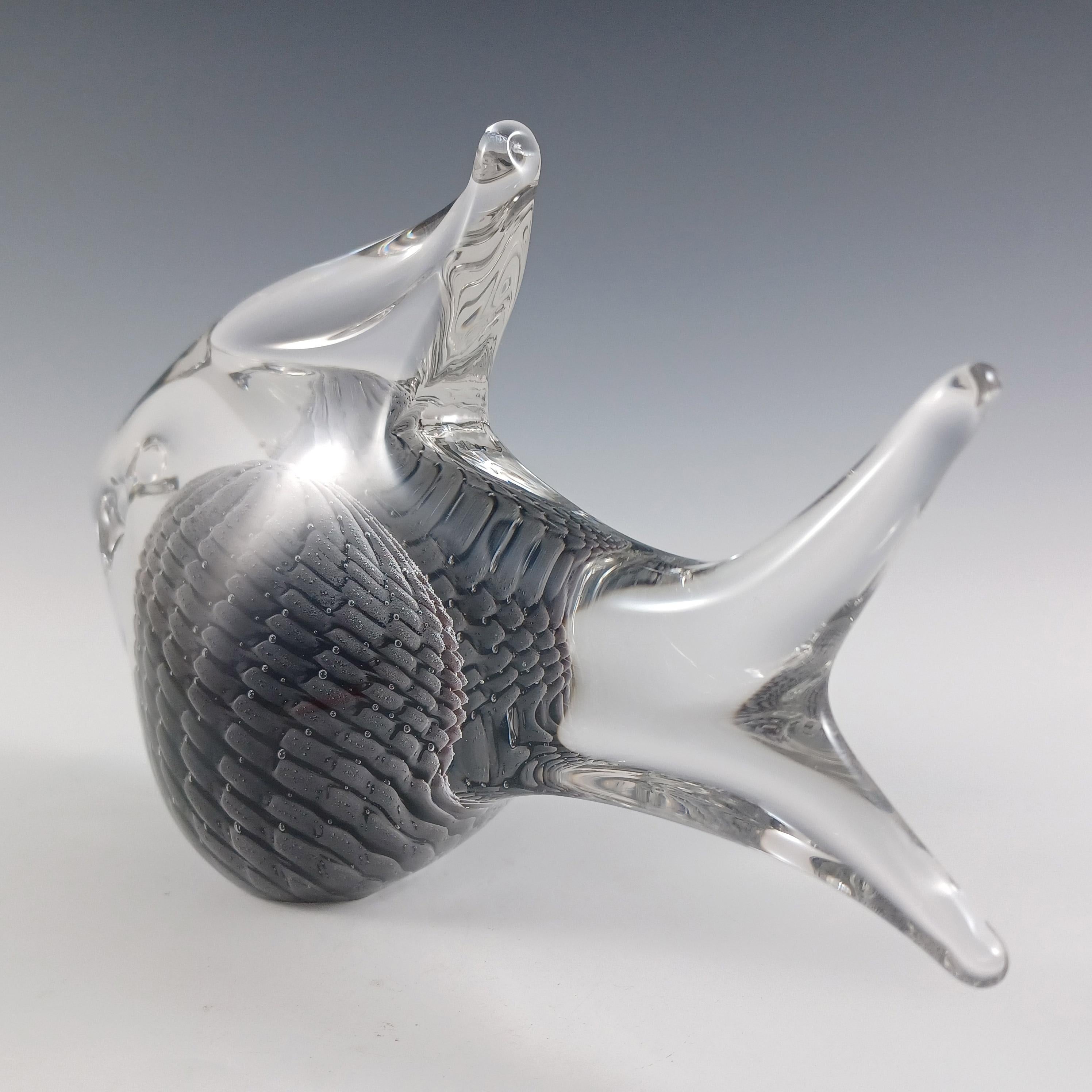 FIRMADO Y ETIQUETADO FM Konstglas / Marcolin Fumato Pez de cristal Vidrio en venta