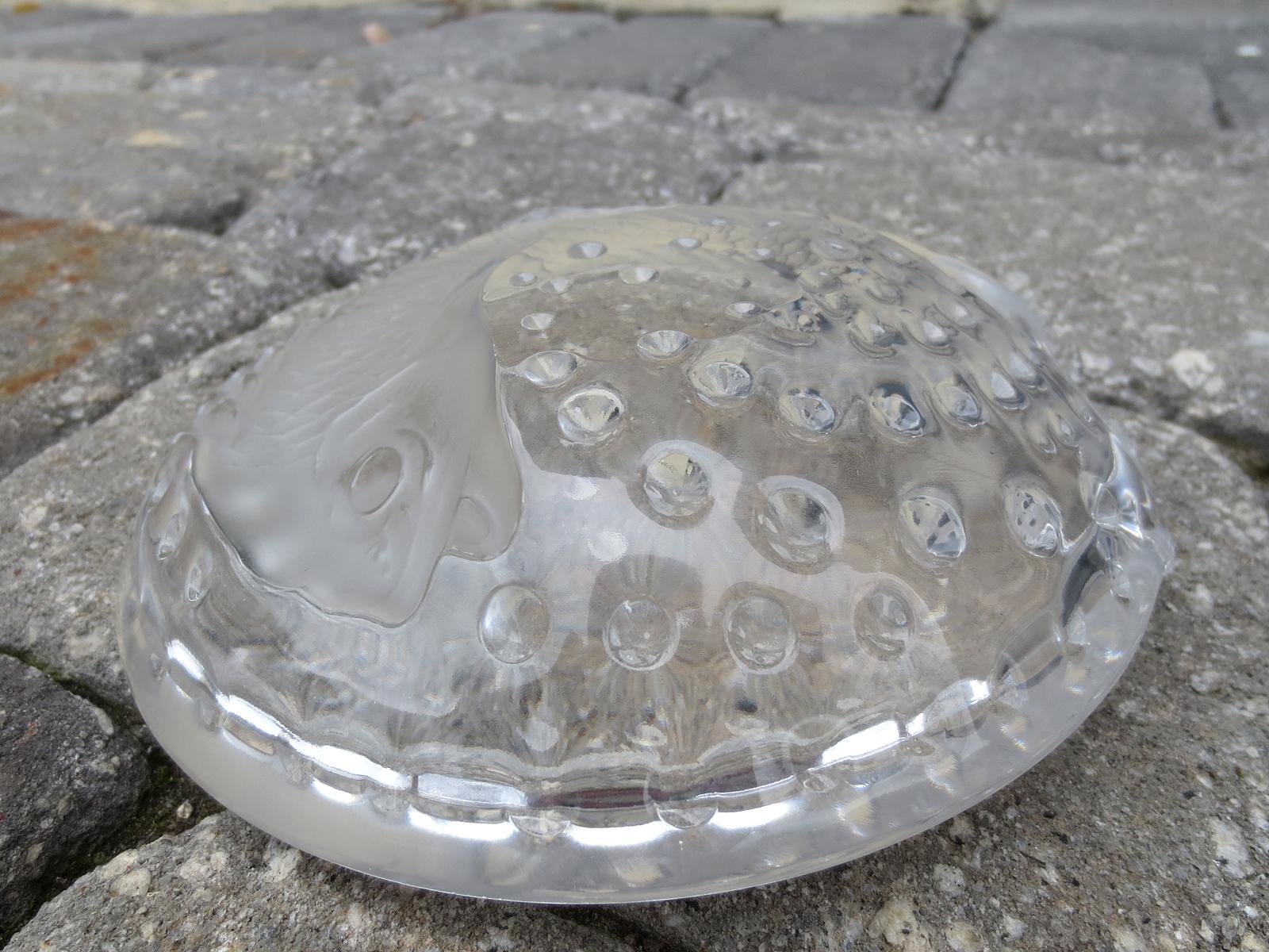 Signed Lalique French Art Glass Fish Dish, Early 20th Century 10