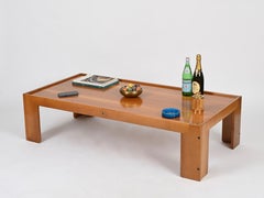 Signed Large Coffee Table by Afra and Tobia Scarpa for Cassina, Italy 1960s