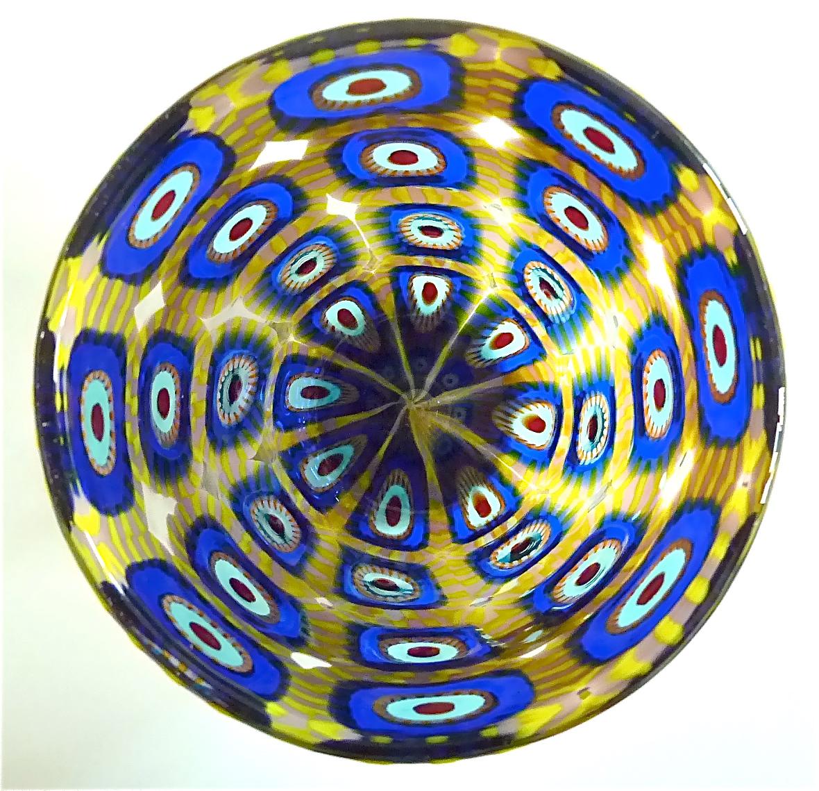 Signed Large Italian Formentello Murano Art Glass Vase Murine Barovier Toso For Sale 5
