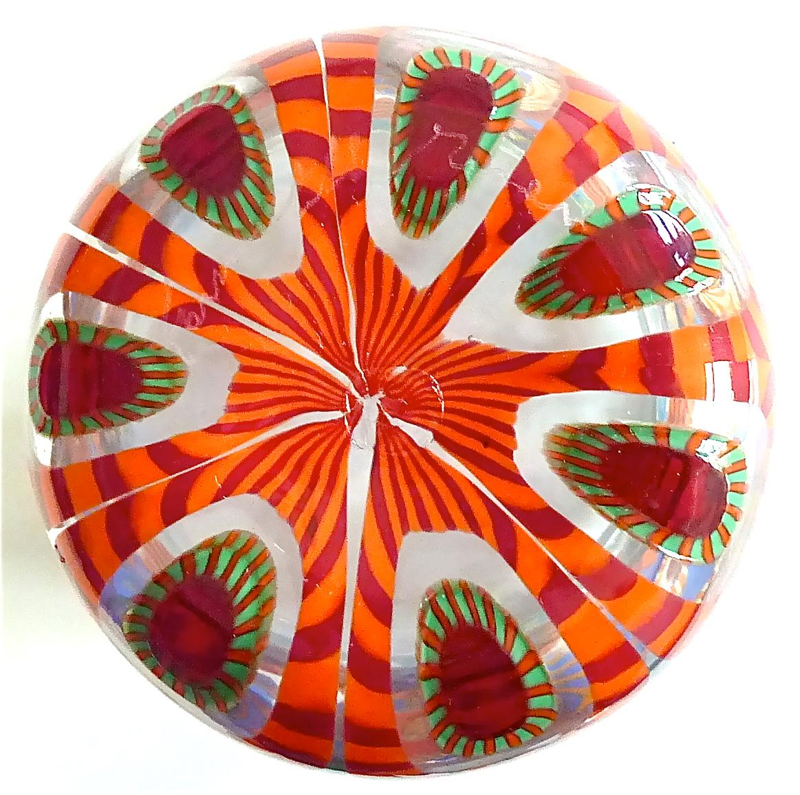 Signed Large Italian Formentello Murano Art Glass Vase Murine Barovier Toso For Sale 4