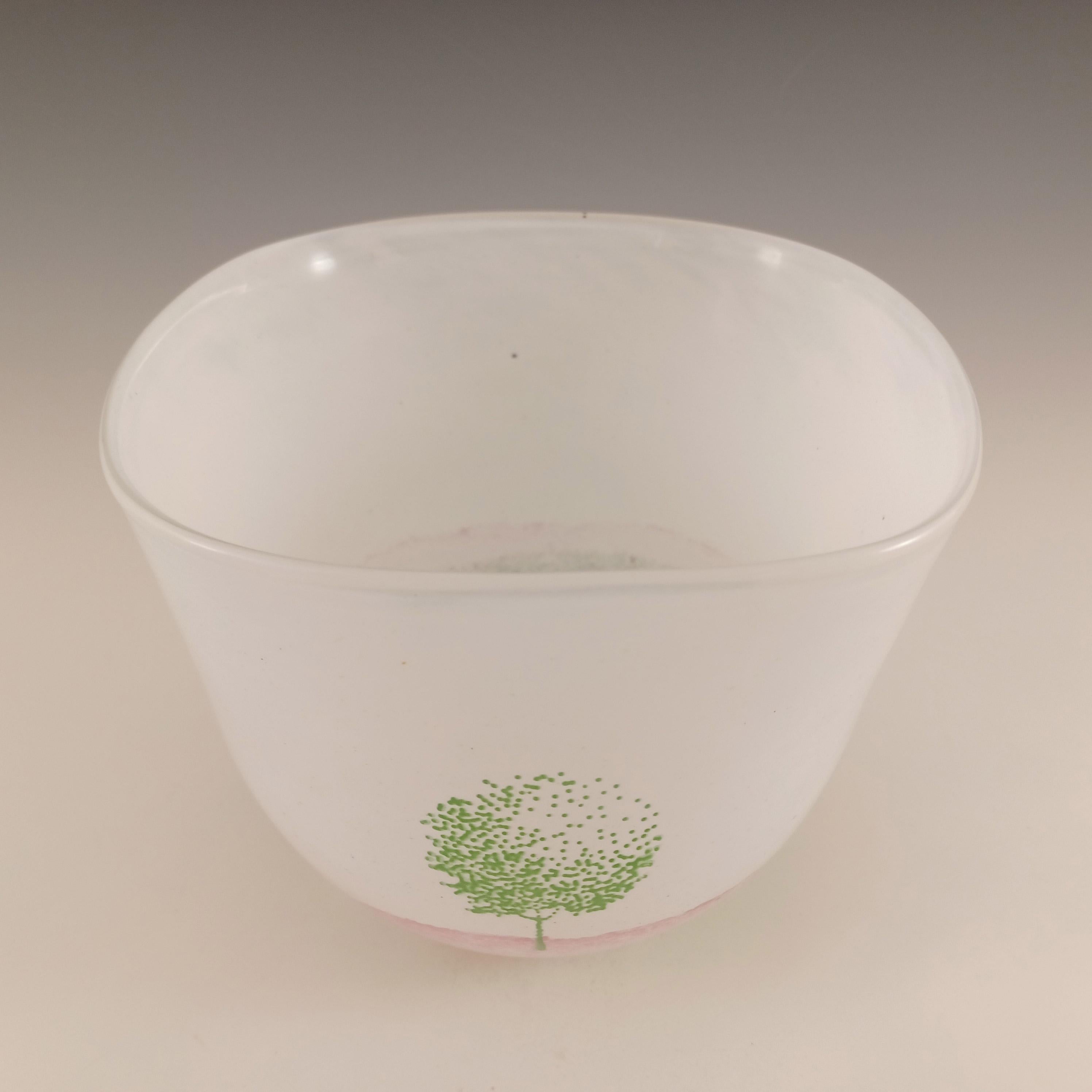 Fatto a mano Vaso in vetro rosa 