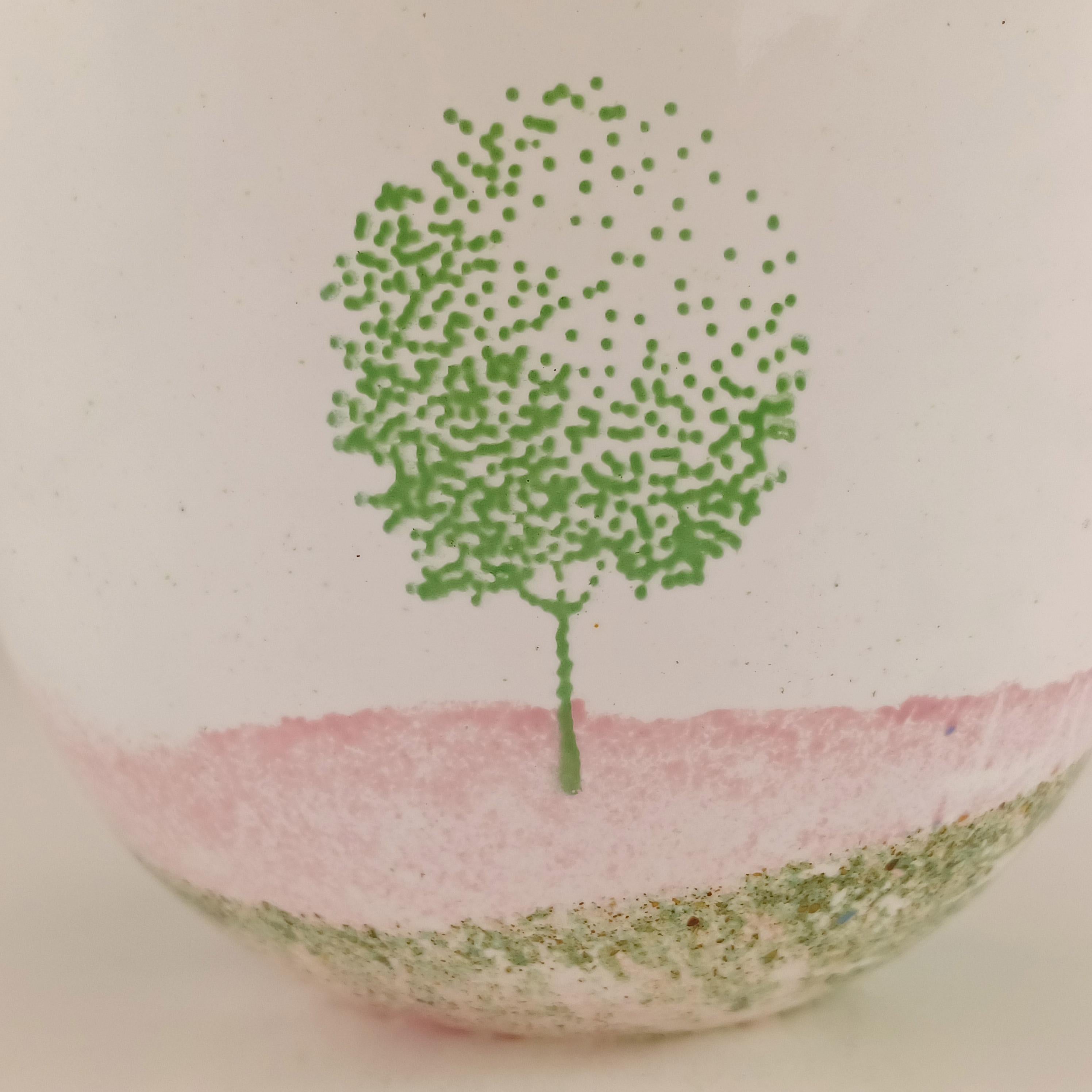 Vaso in vetro rosa 