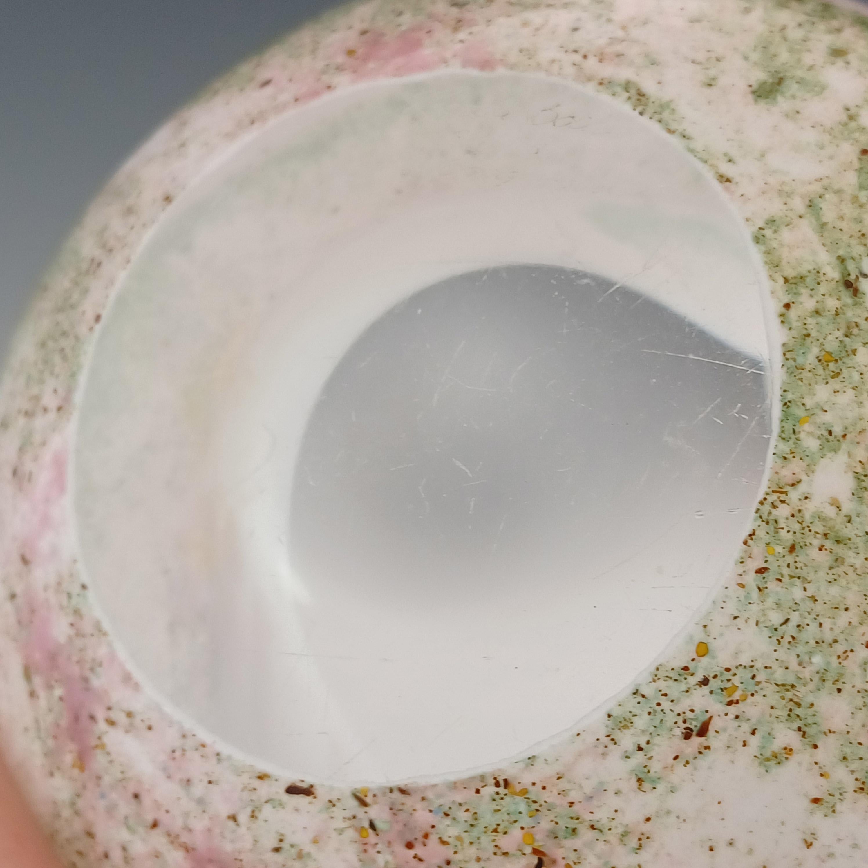 Fine XX secolo Vaso in vetro rosa 