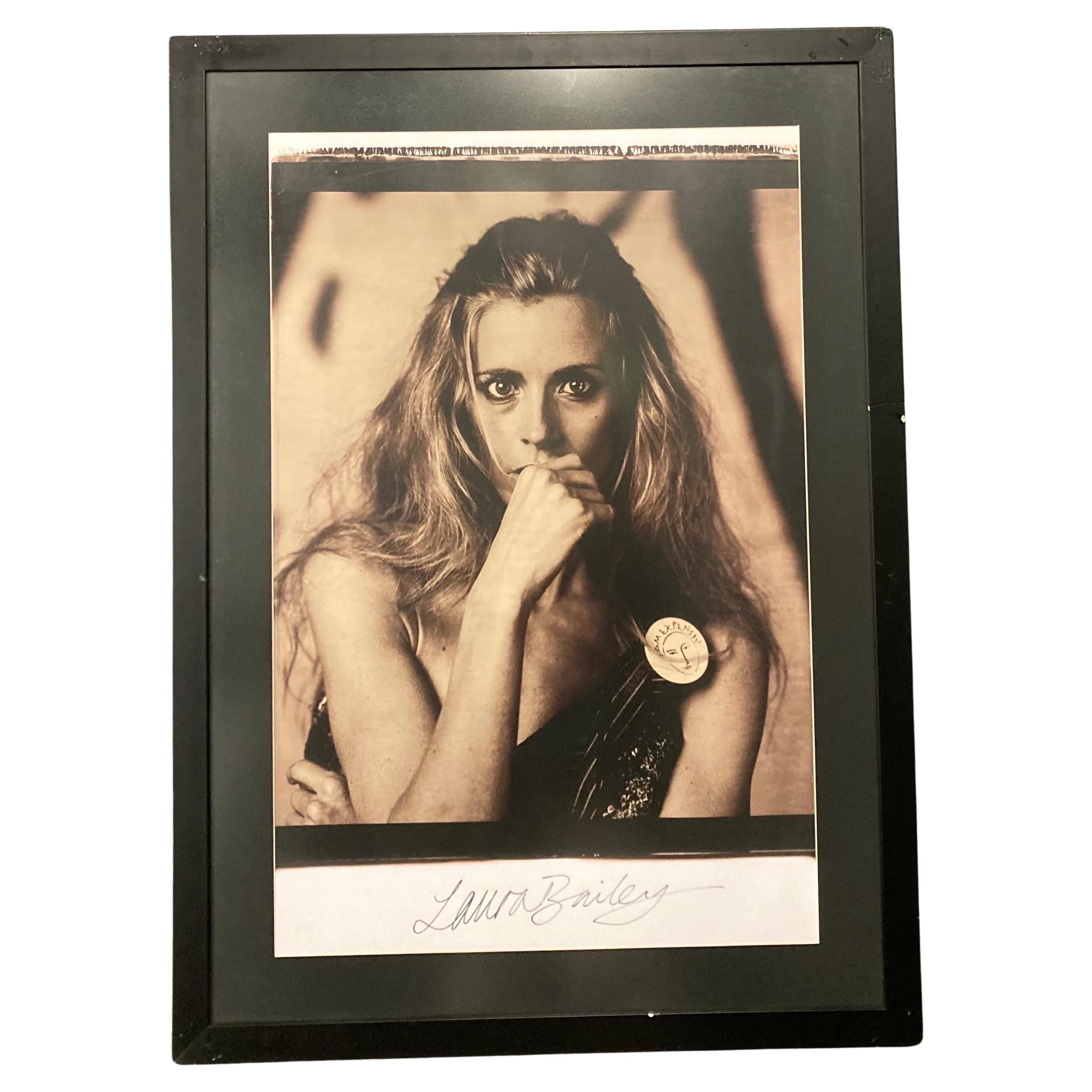 Signed Laura Bailey for Vivienne Westwood Large Format Polaroid Photo, 2008 For Sale