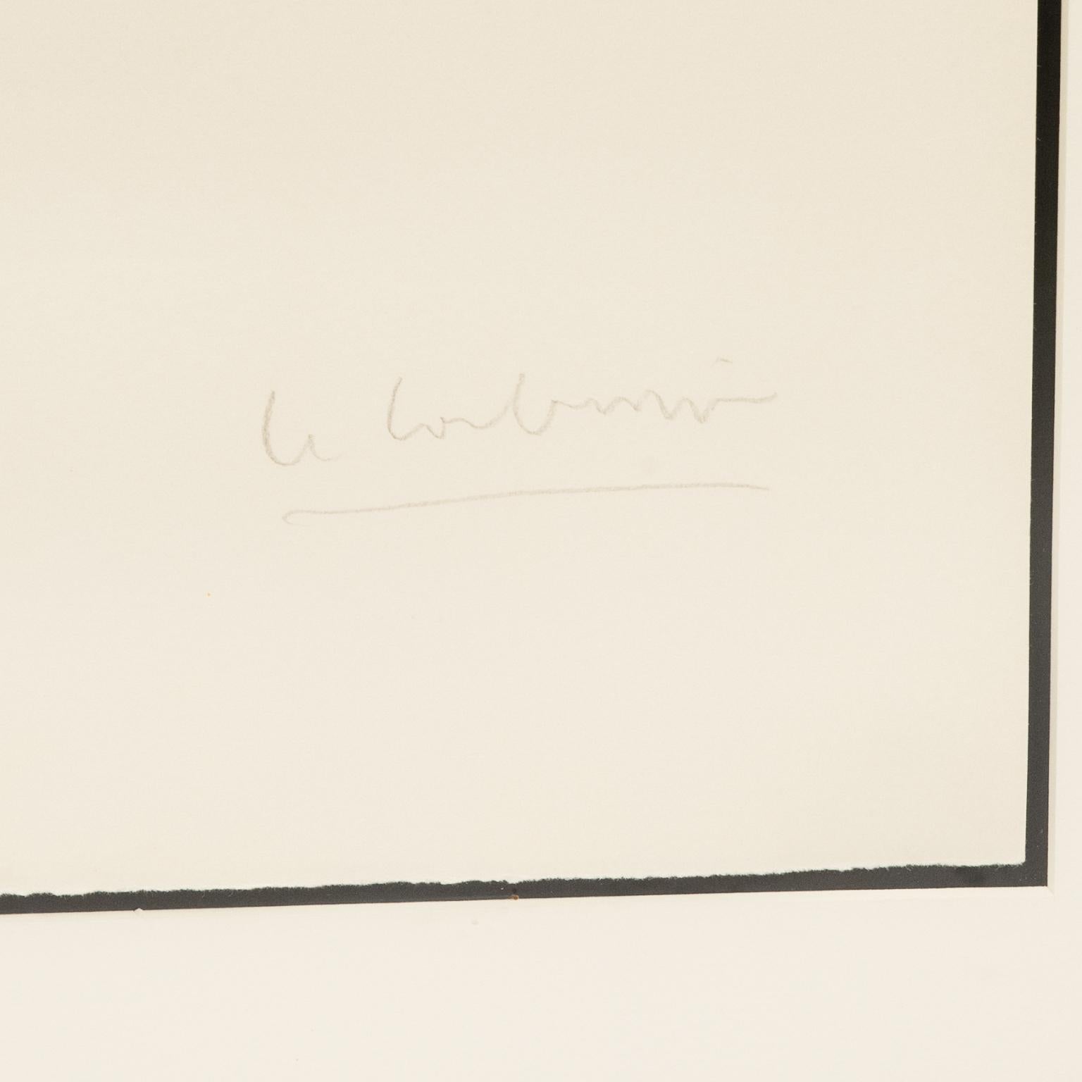 Litografía firmada Le Corbusier, Manos cruzadas Moderno de mediados de siglo