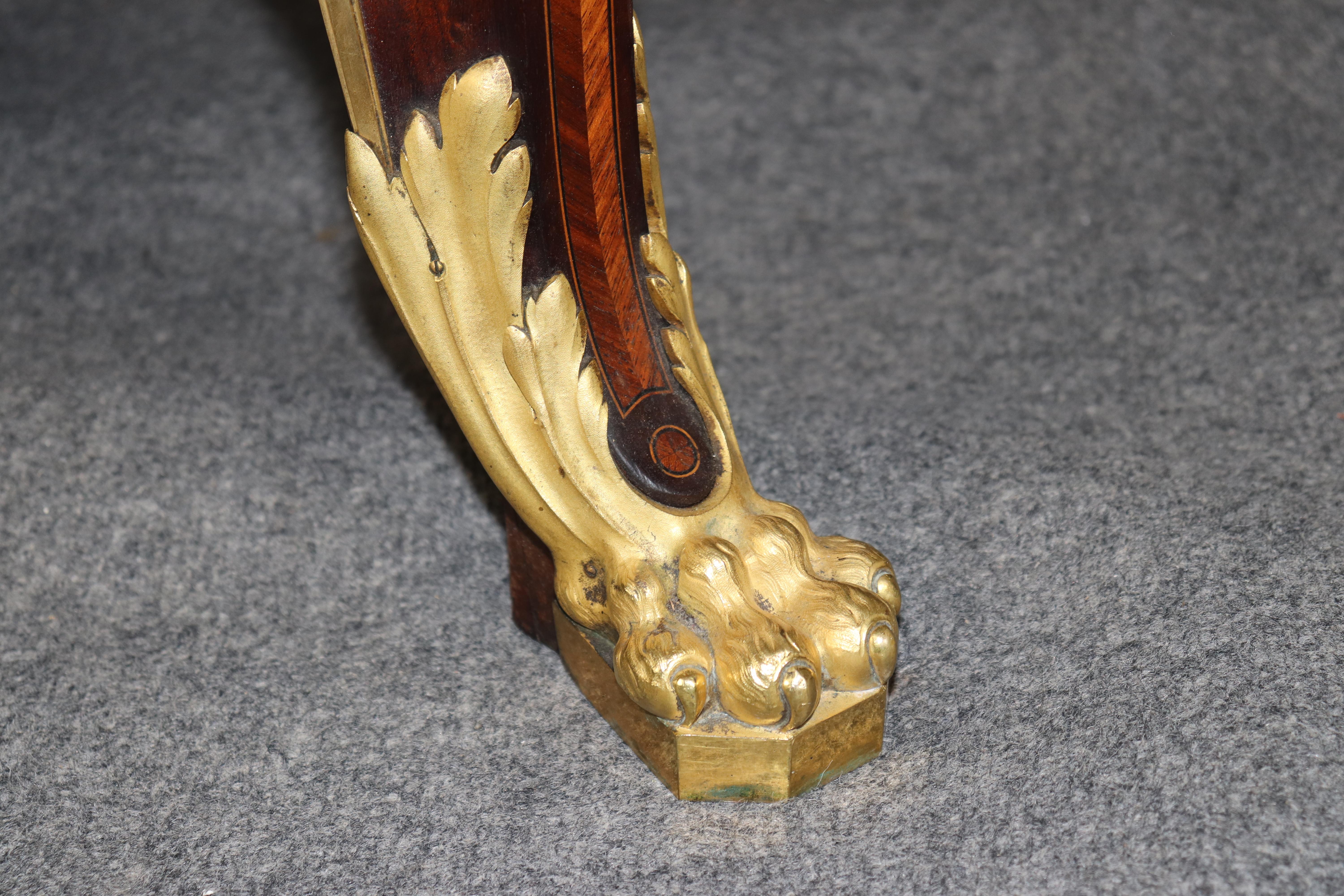 Firmato Lexcellent Superb Quality Louis XV Inlaid Marble Top Commode in vendita 1