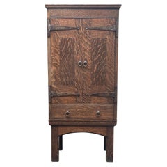 Signed Liberty & Co. Oak Arts and Crafts Cabinet