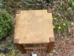 Signed" LIFETIME " Arts & Crafts Foot Stool - Stickley Era #W7163