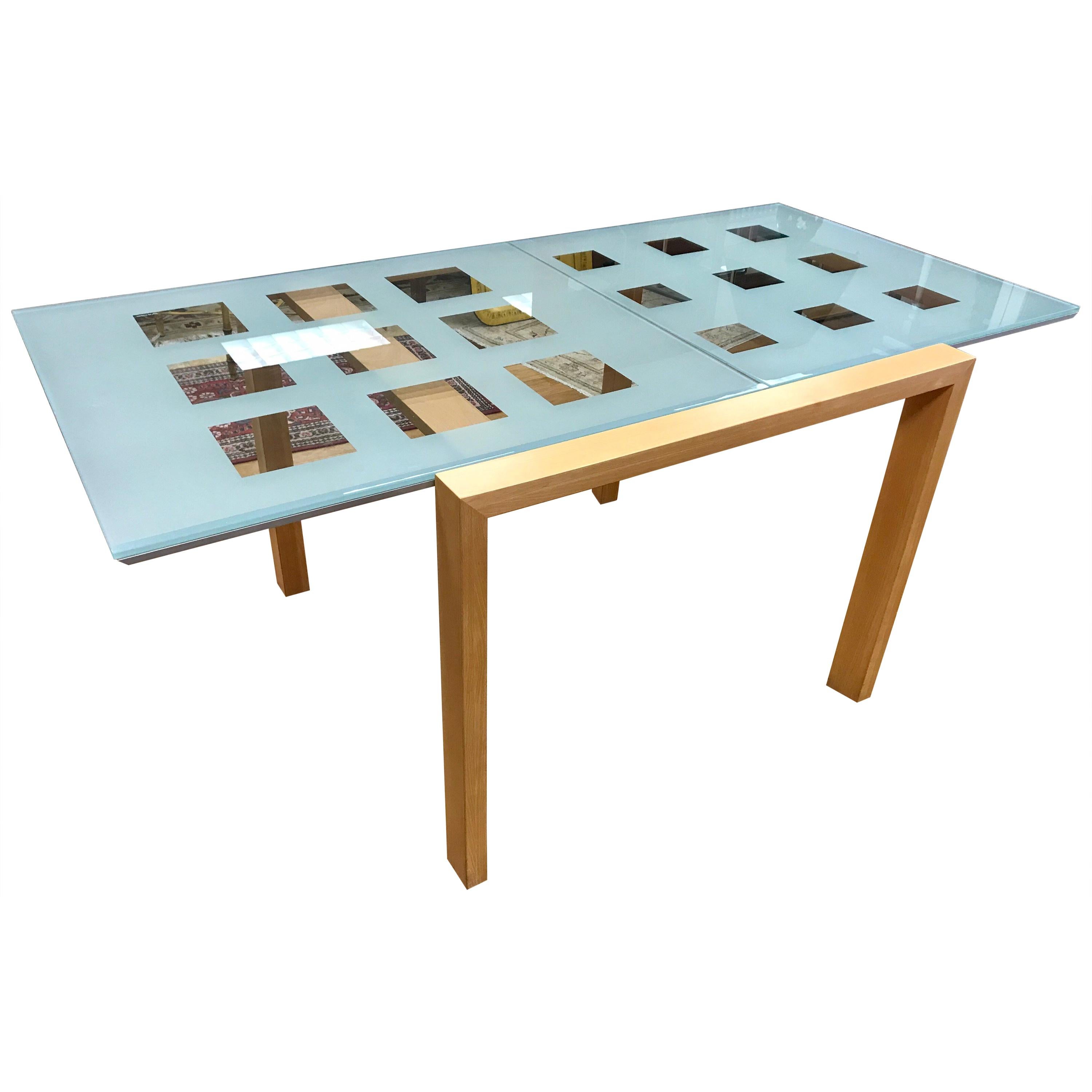 Signed Ligne Roset Extensia Expandable Glass Dining Table at 1stDibs