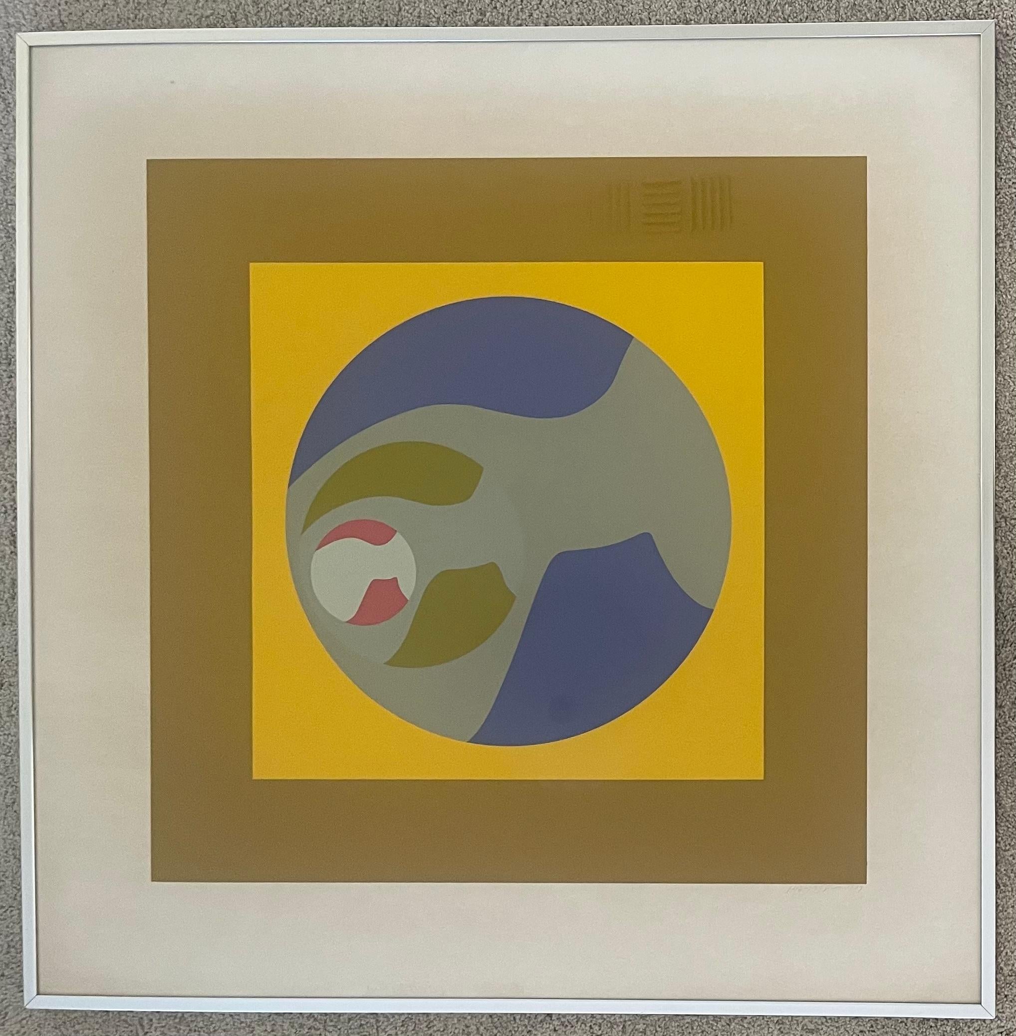 Signed Limited Edition Abstract Serigraph F.M. Manscapes #2 by Ernest Trova 6