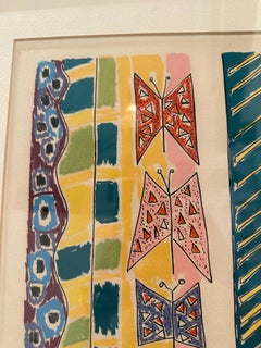 Signed Limited Edition Gloria Vanderbilt Lithograph of Seated Woman