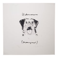 Signed Limited Edition Lithograph of a Dog-Unframed