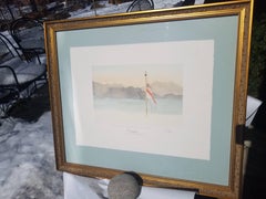 Signed Limited Edition Lithograph Watercolor by Prince Charles