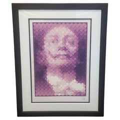 Serigraphie Op Art en édition limitée « Faces of Dali #6 » signée Yvaral