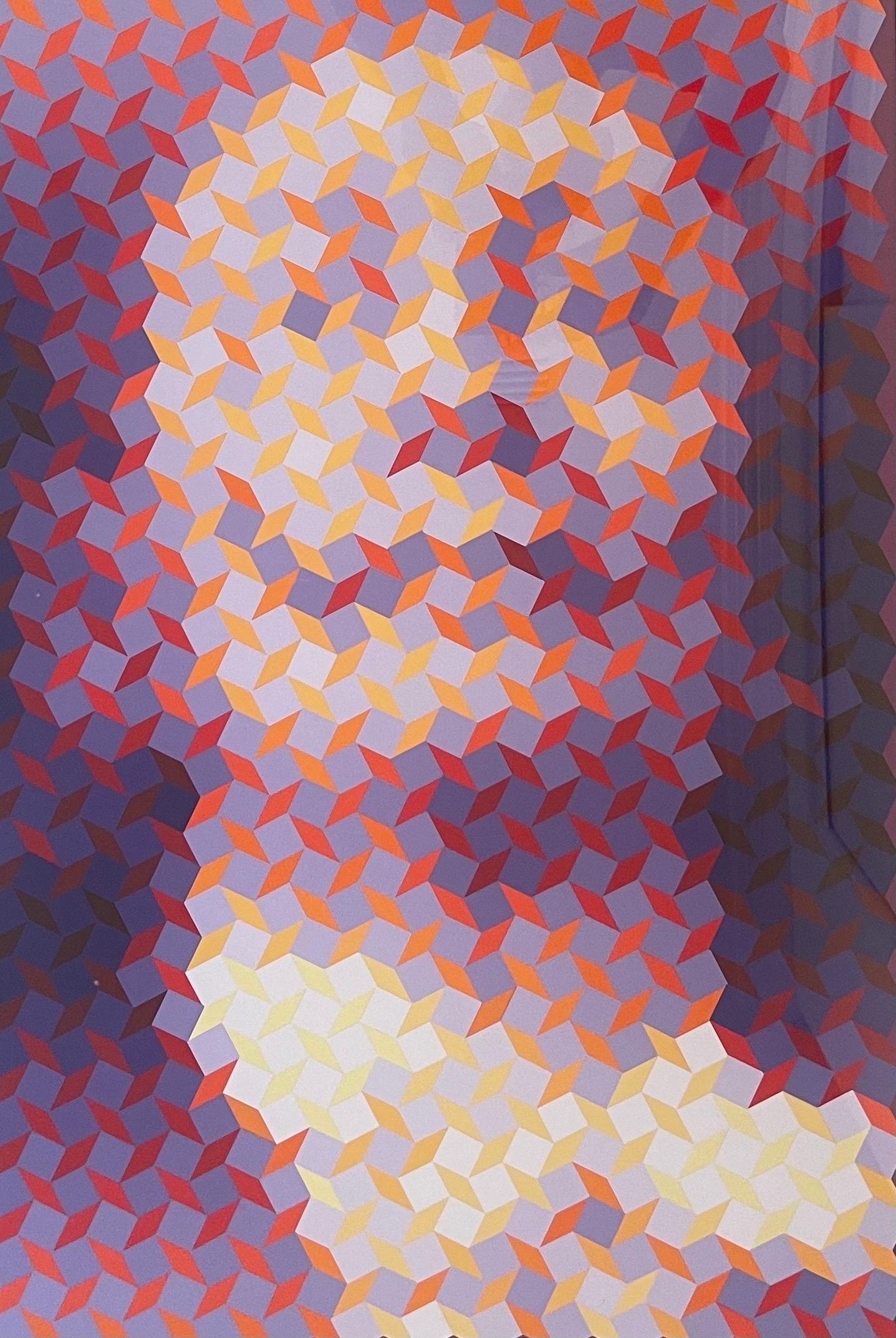 Signed Limited Edition Op Art Serigraph 