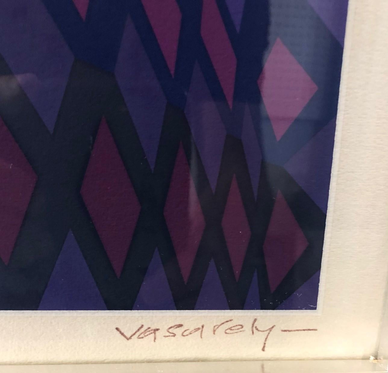20th Century Signed Limited Edition Op Art Serigraph 