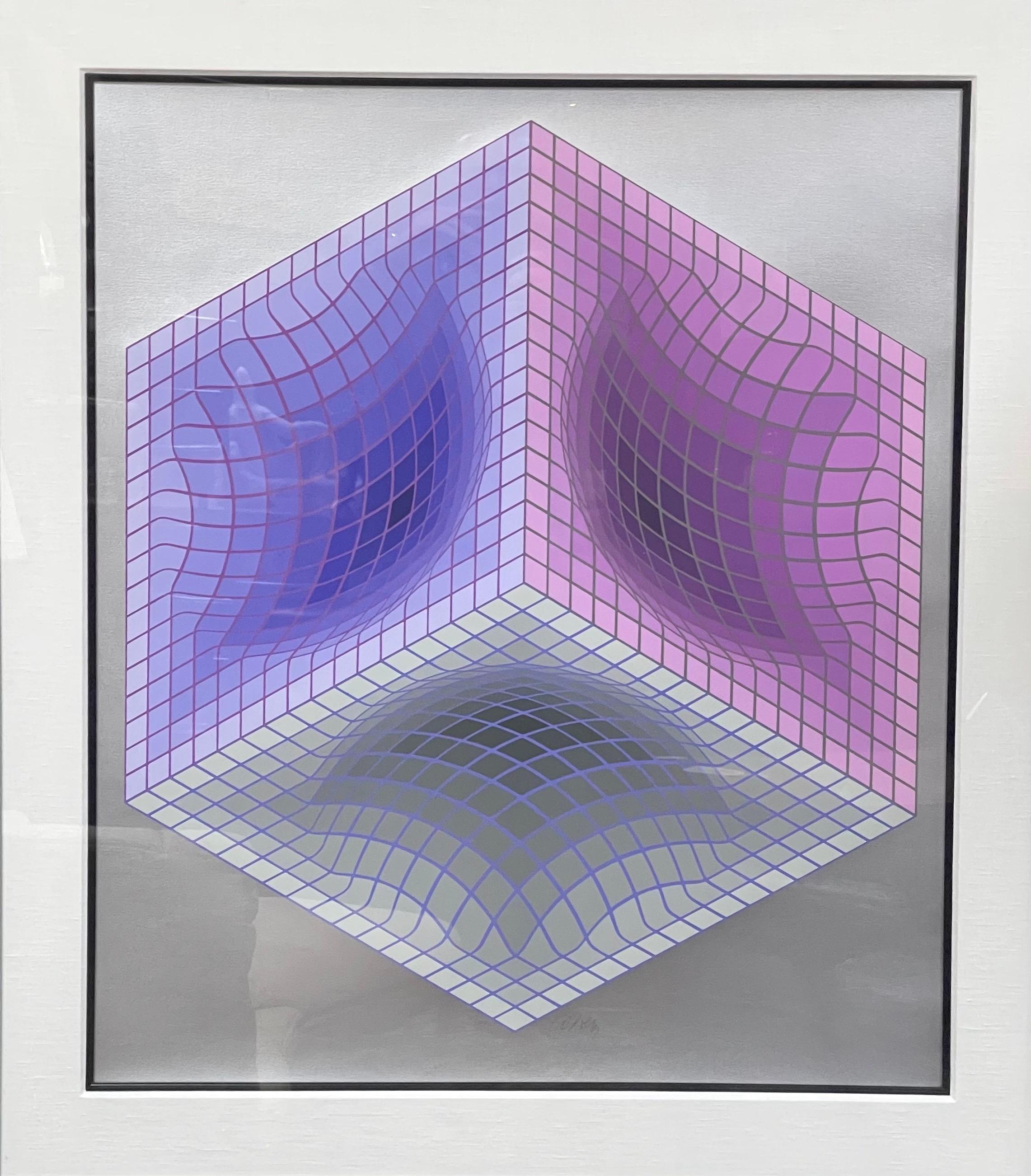 vasarely signed lithograph