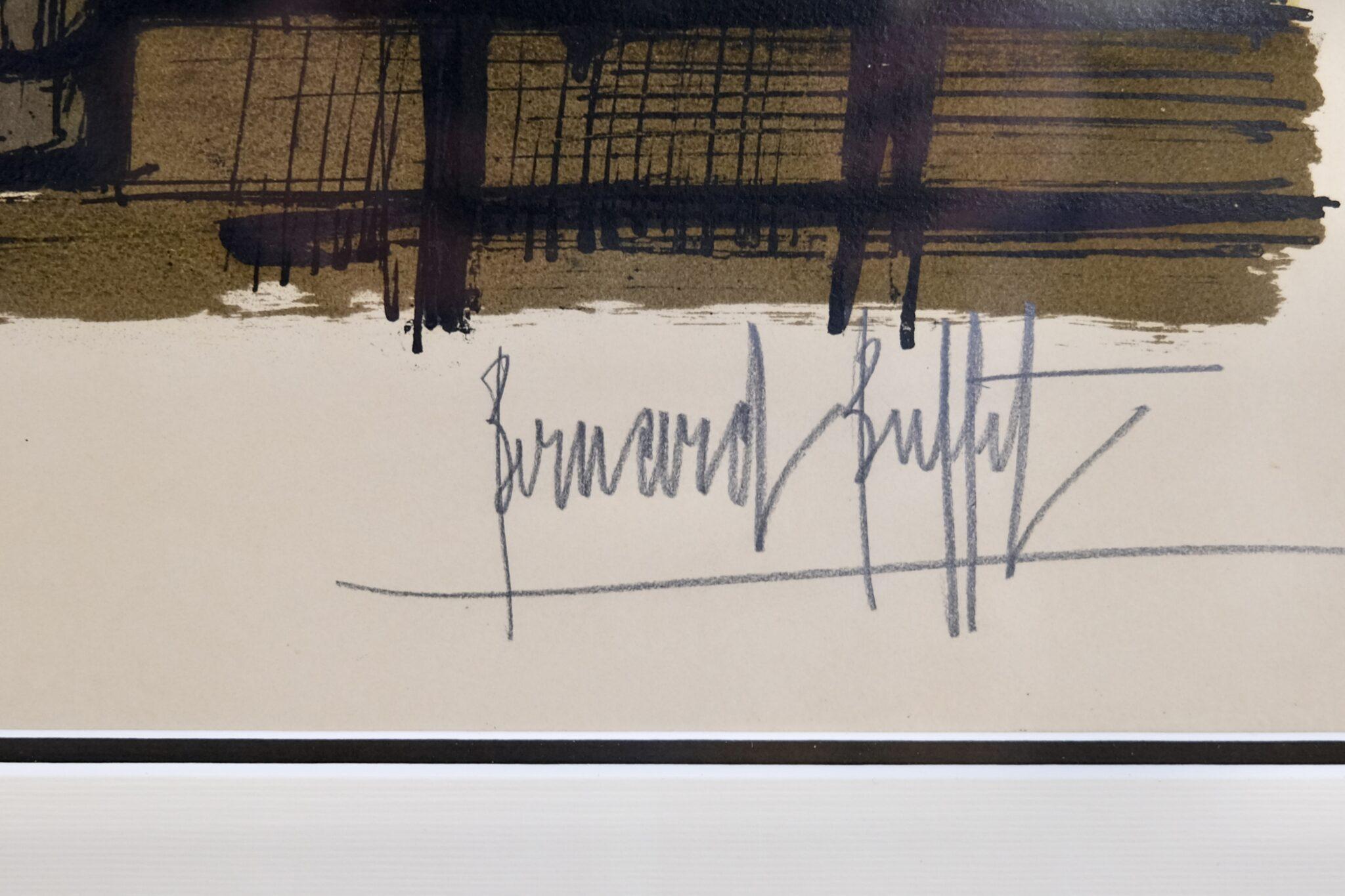 Signierte Lithographie von Bernard Buffet (Europäisch) im Angebot