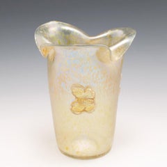 Signed Loetz Candia Papillon Iridescent Vase, c1910