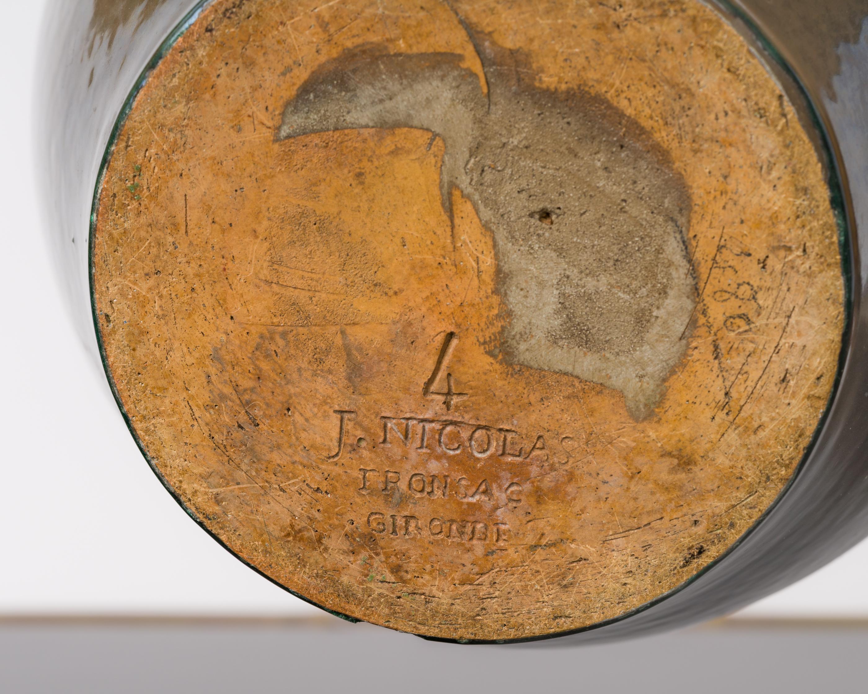 Smaltato Vasi a forma di conchiglia firmati Louis-Marcellin Chantrier Art Deco - Francia, anni '33 in vendita