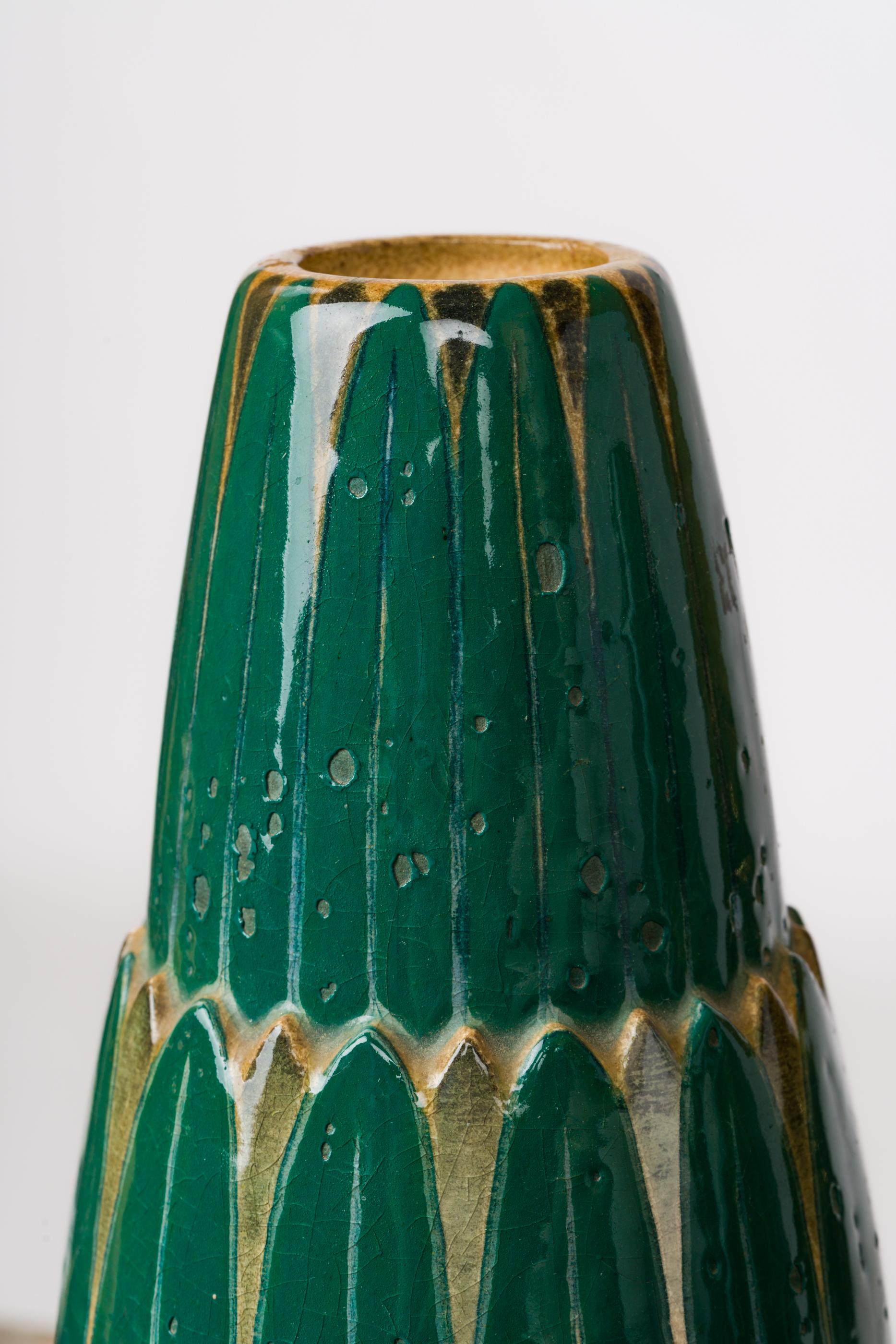 Metà XX secolo Vasi a forma di conchiglia firmati Louis-Marcellin Chantrier Art Deco - Francia, anni '33 in vendita