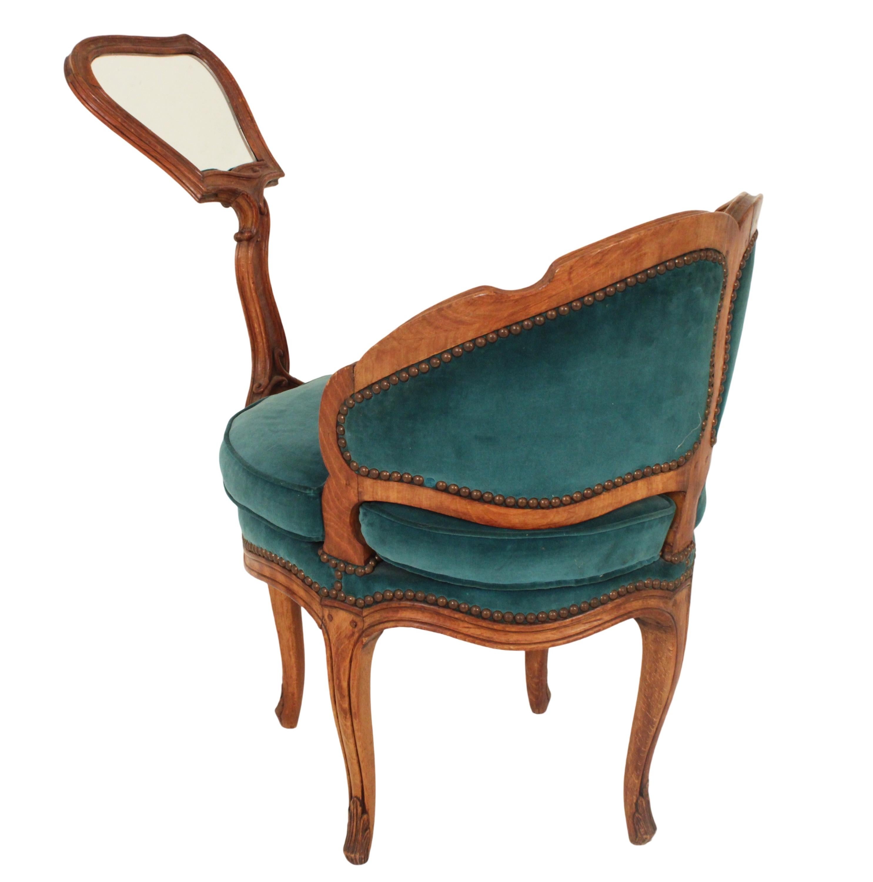 Signiert im Louis XV.-Stil Boudoir Bergere (Französisch) im Angebot
