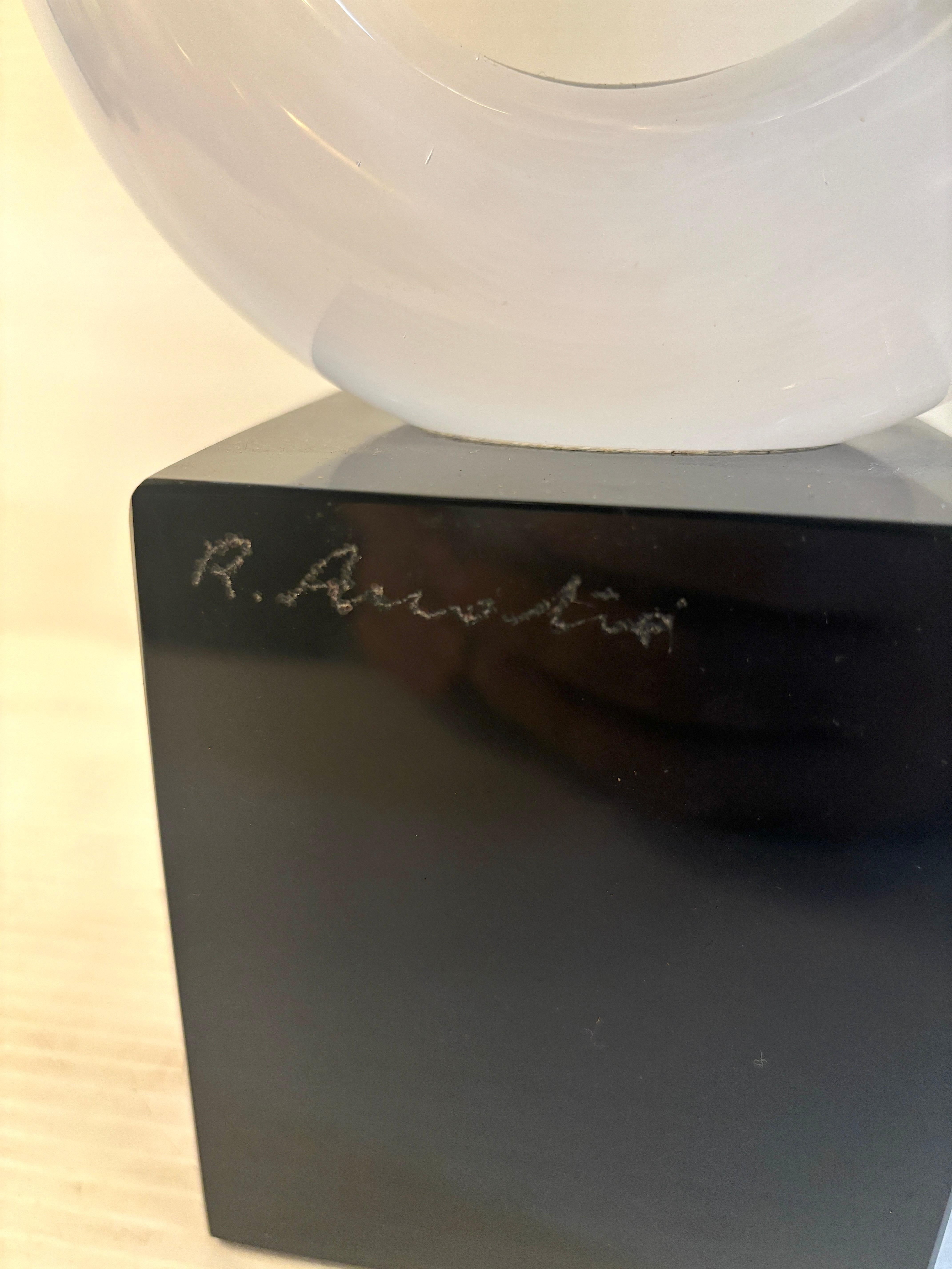 XX secolo Scultura in vetro firmata 'Nodo d'amore' di Renato Anatrà in vendita