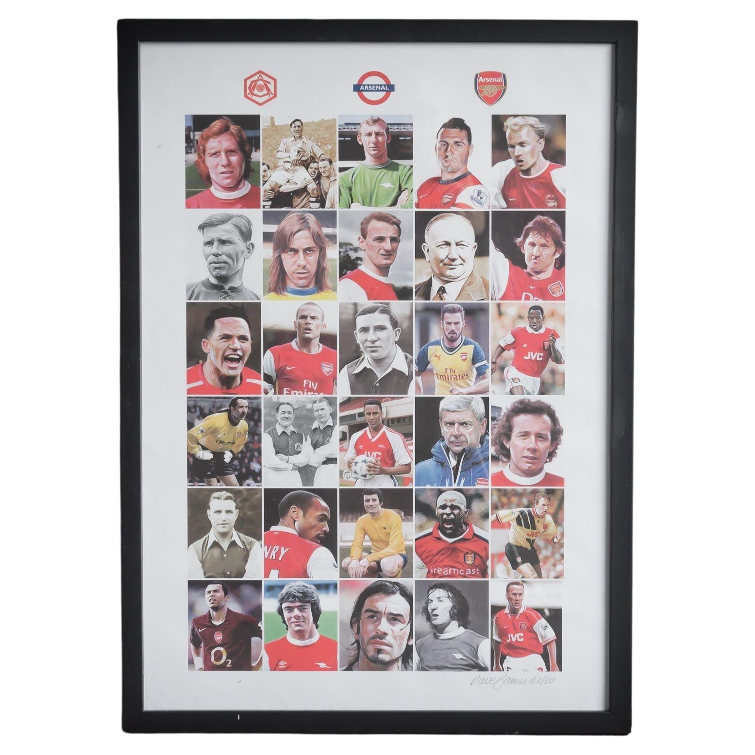 Signed Ltd Edition Print by David James, Arsenal For Sale