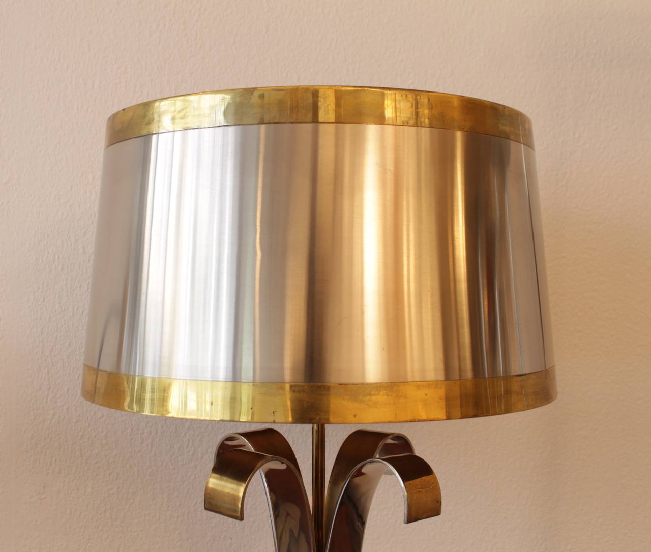 Signed Maison Charles Brass and Stainless Steel 