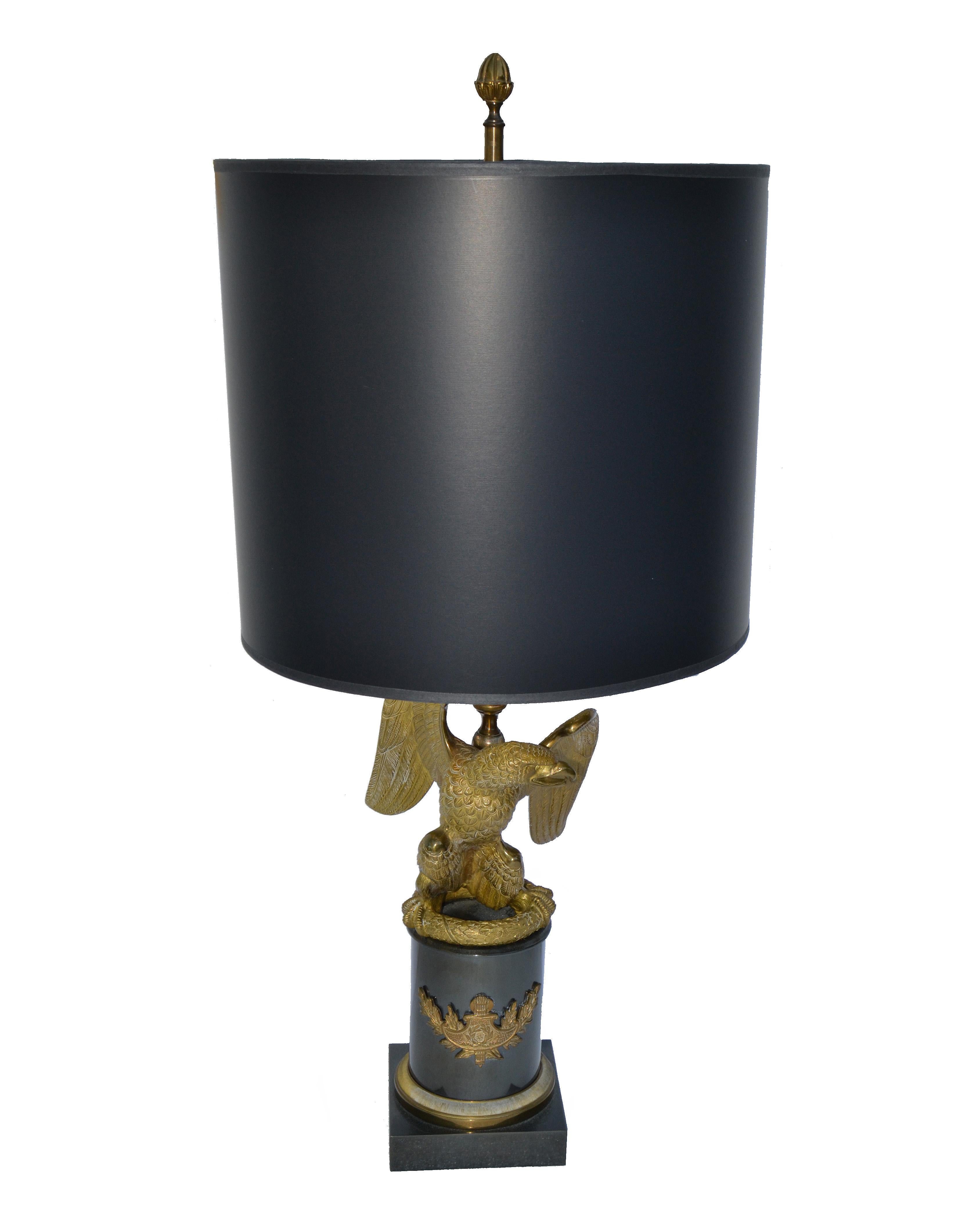 vintage eagle lamp