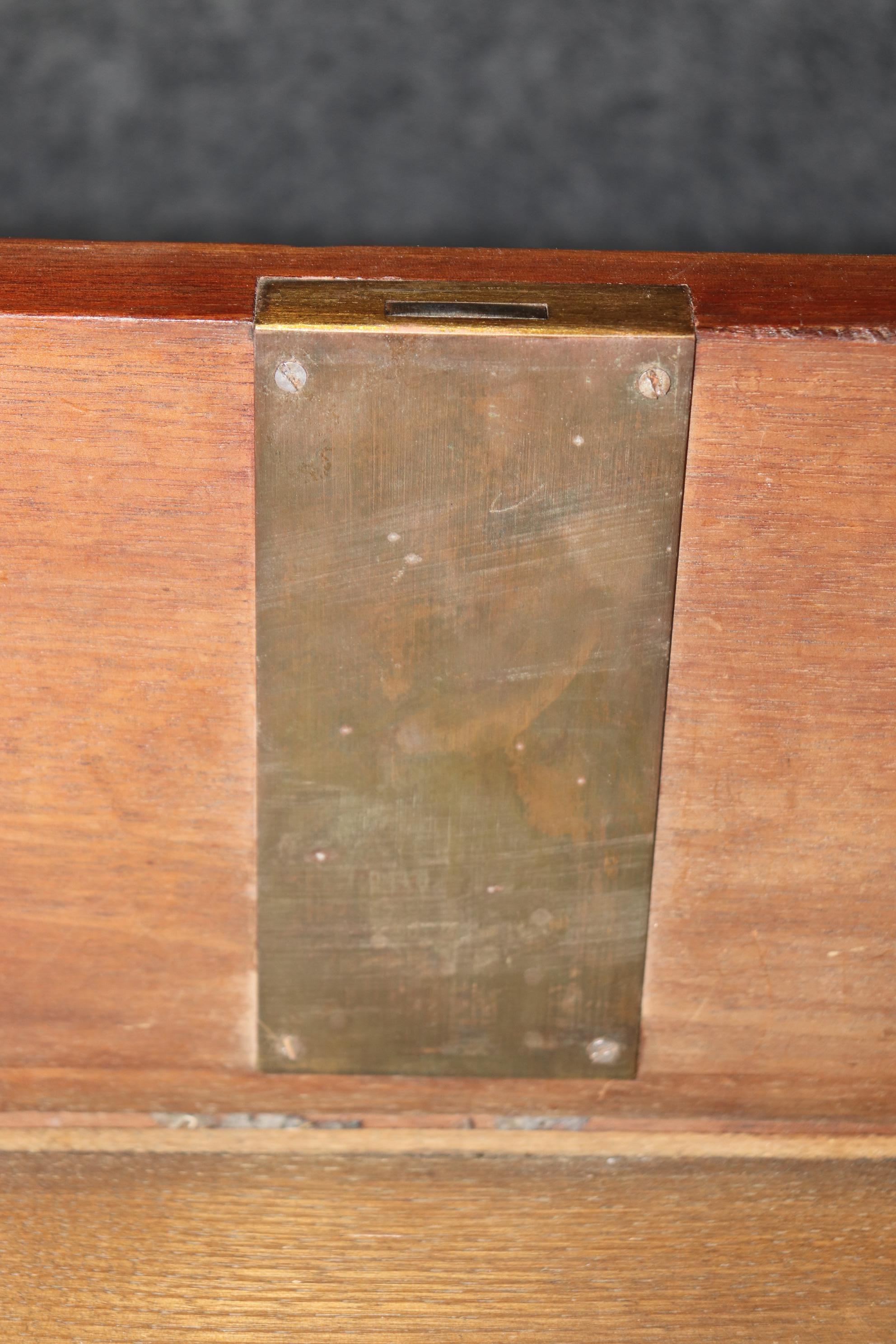 Mid-20th Century Bronze Mounted Marble Top Commode Dresser For Sale