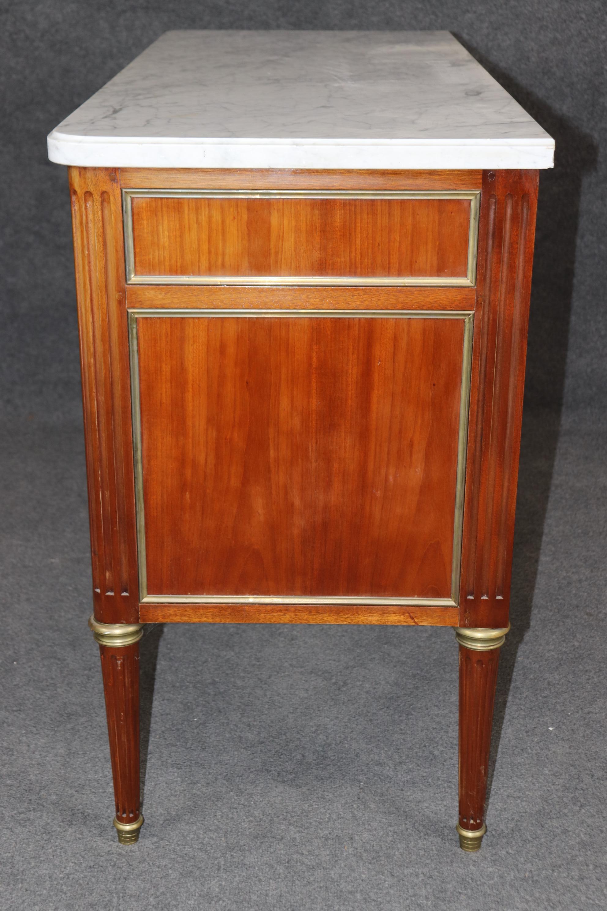 Bronze Mounted Marble Top Commode Dresser For Sale 1