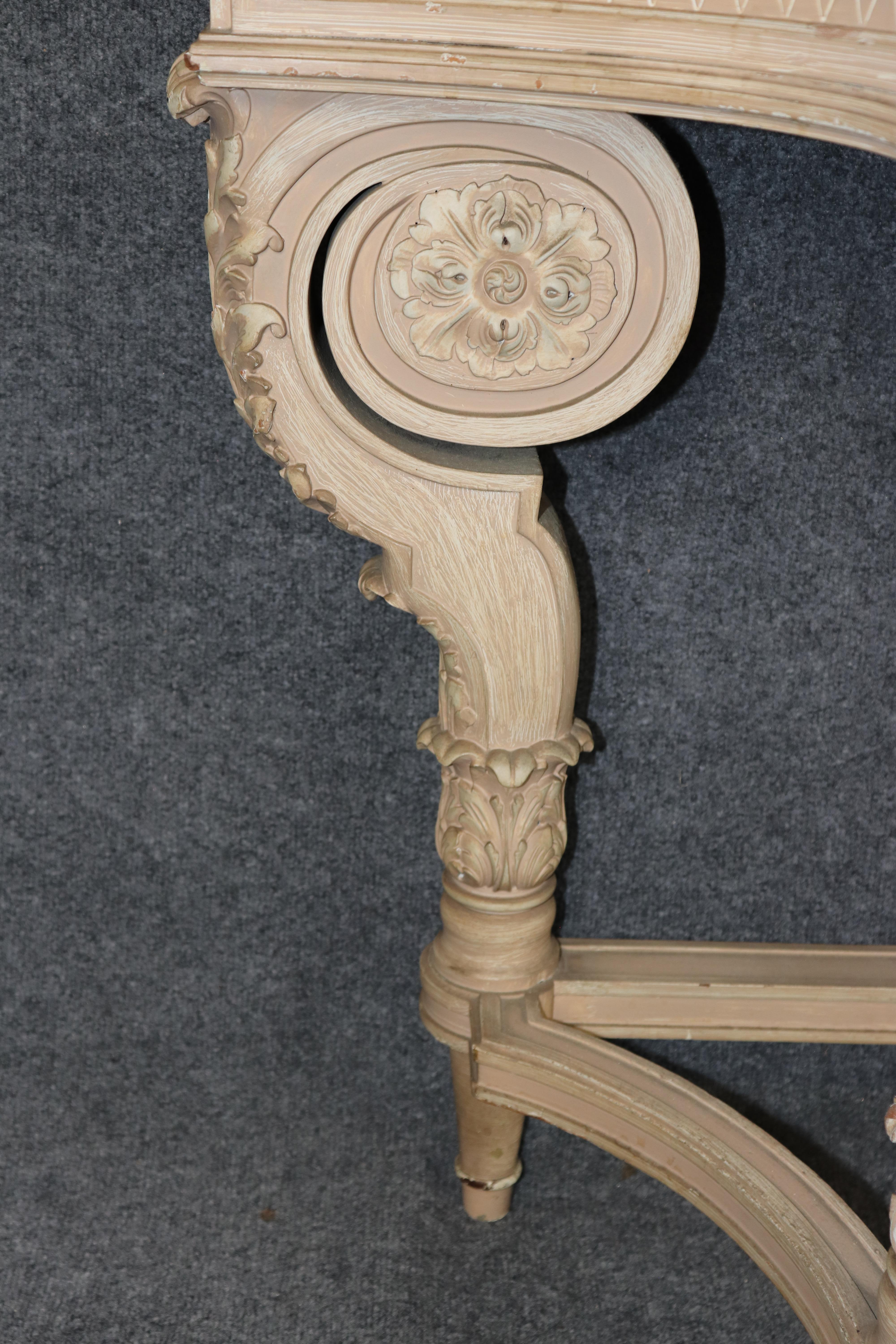 Consola con tapa de mármol Directoire firmada por Maison Jansen y certificada en venta 4