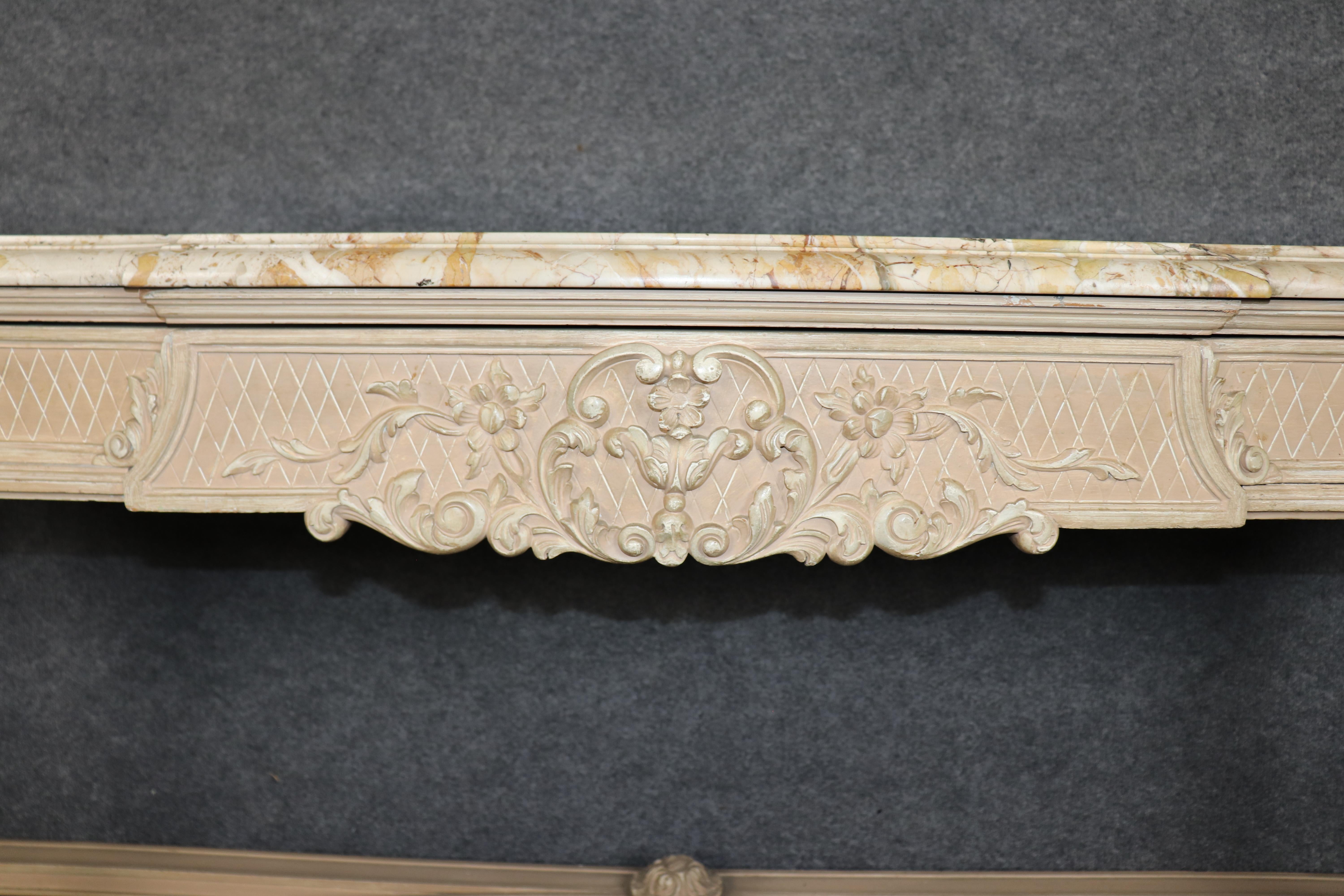 Consola con tapa de mármol Directoire firmada por Maison Jansen y certificada en venta 6