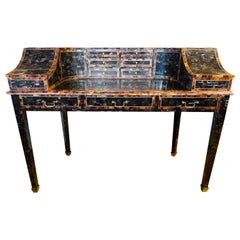 Signed Maitland Smith Desk Tesselated Horn Carlton House Writing Table