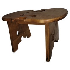 Signed Maple Violin Footstool