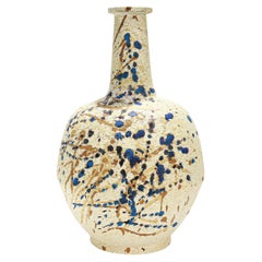 Signed Marcello Fantoni Glazed Earthenware Pottery Vase for Raymor, 1950s