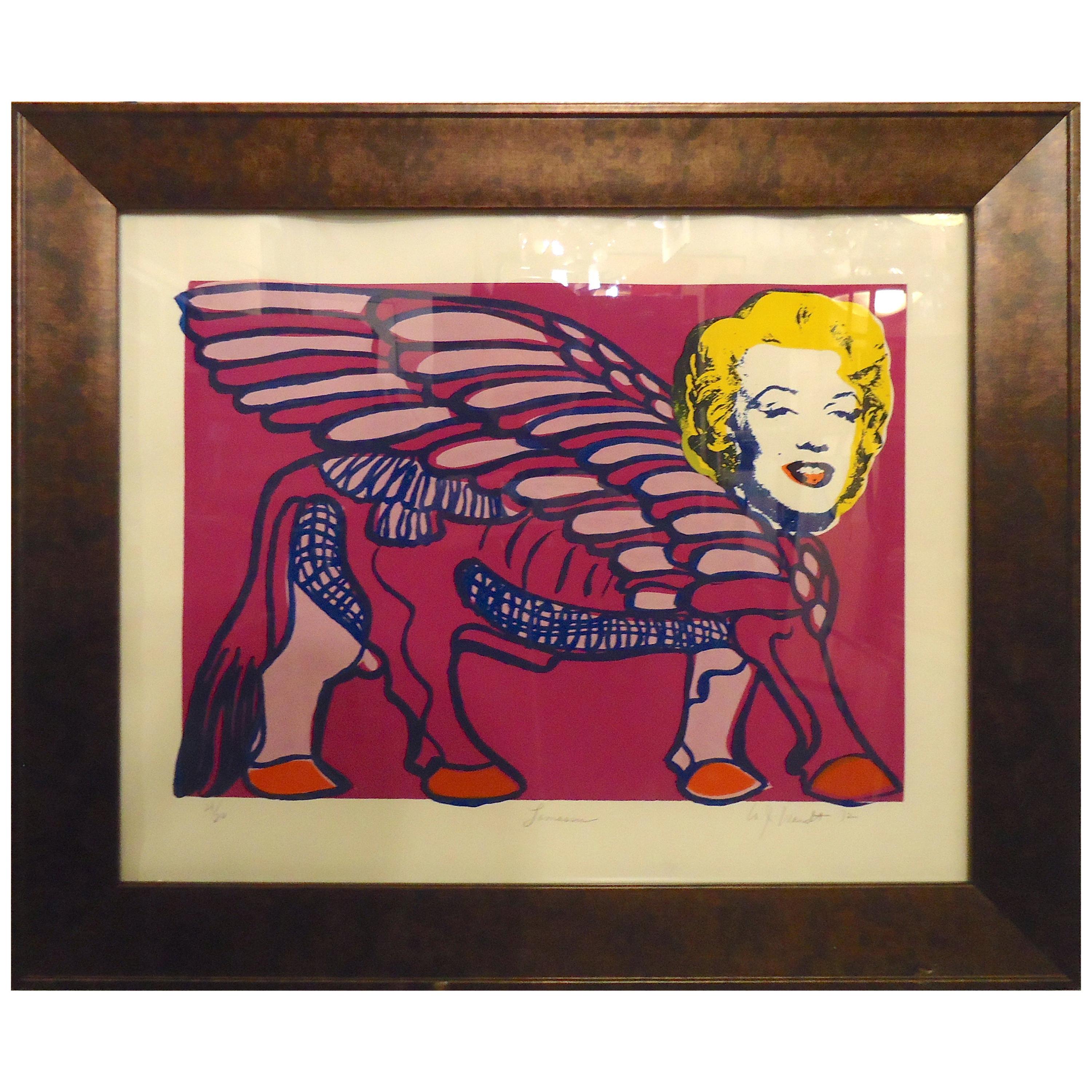 William J. Wendt 'Lamassu' 4/20 Lithograph