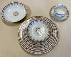 Signed Martial Redon PL Limoges China Early 20th Century 8-Piece Place Setting